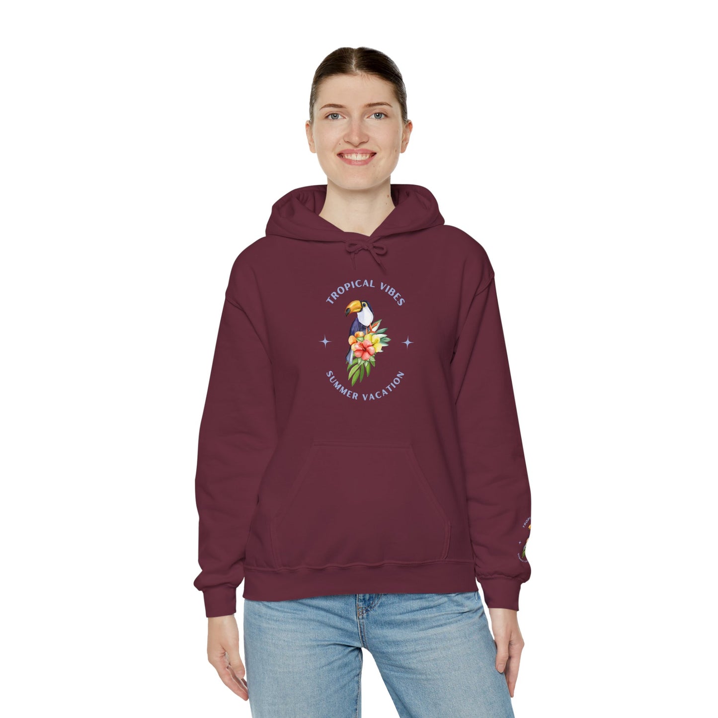 Tropical Vibes Women's Heavy Blend™ Hooded Sweatshirt