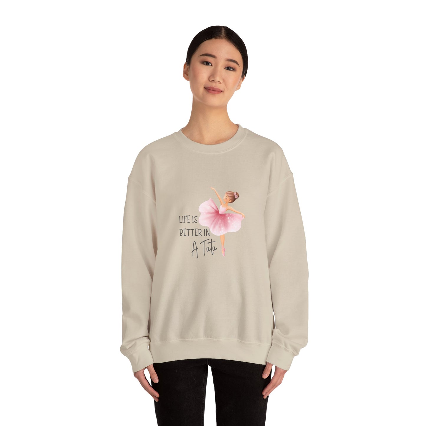 Life Is Better In A Tutu Women's Heavy Blend™ Crewneck Sweatshirt