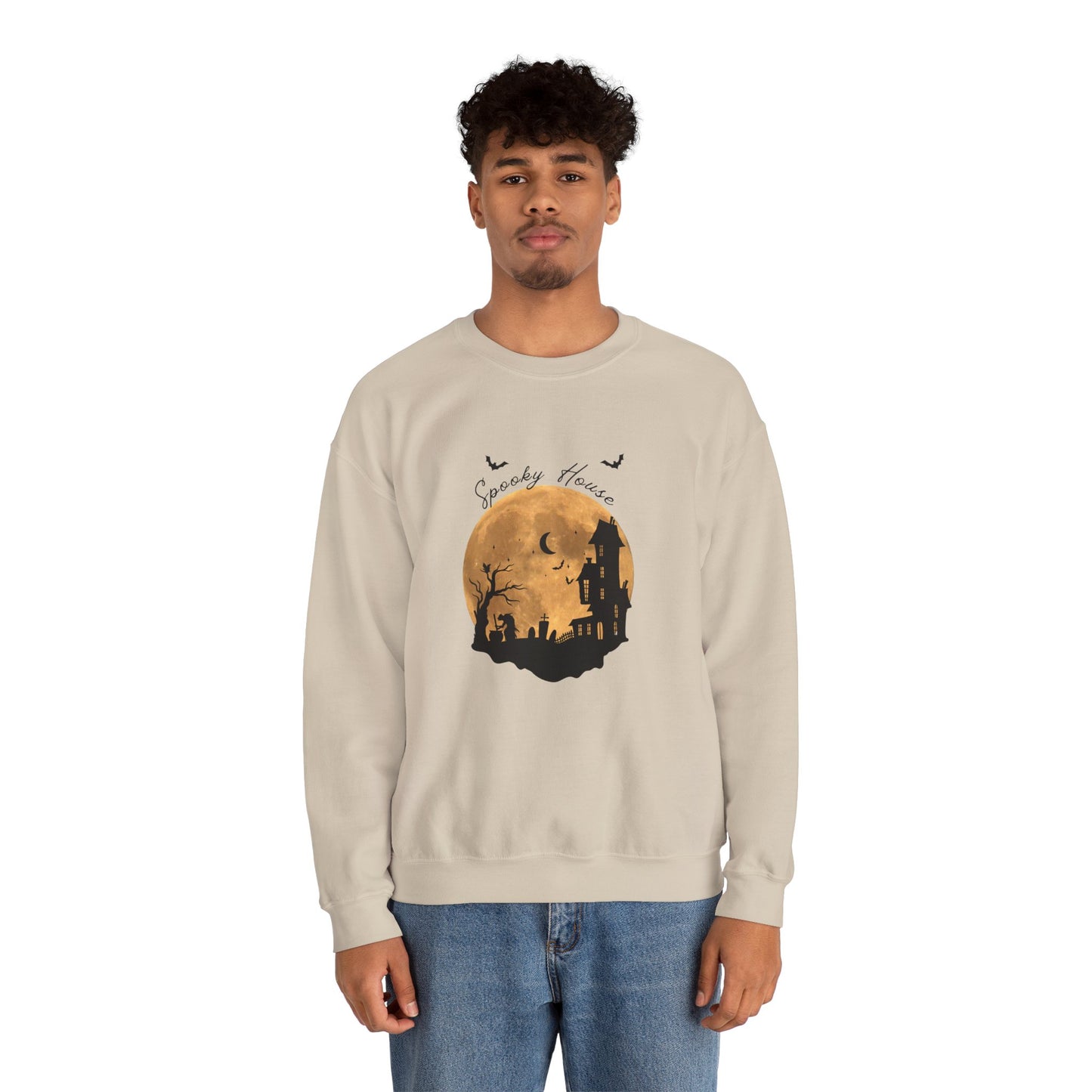 Spooky House Unisex Heavy Blend™ Crewneck Sweatshirt
