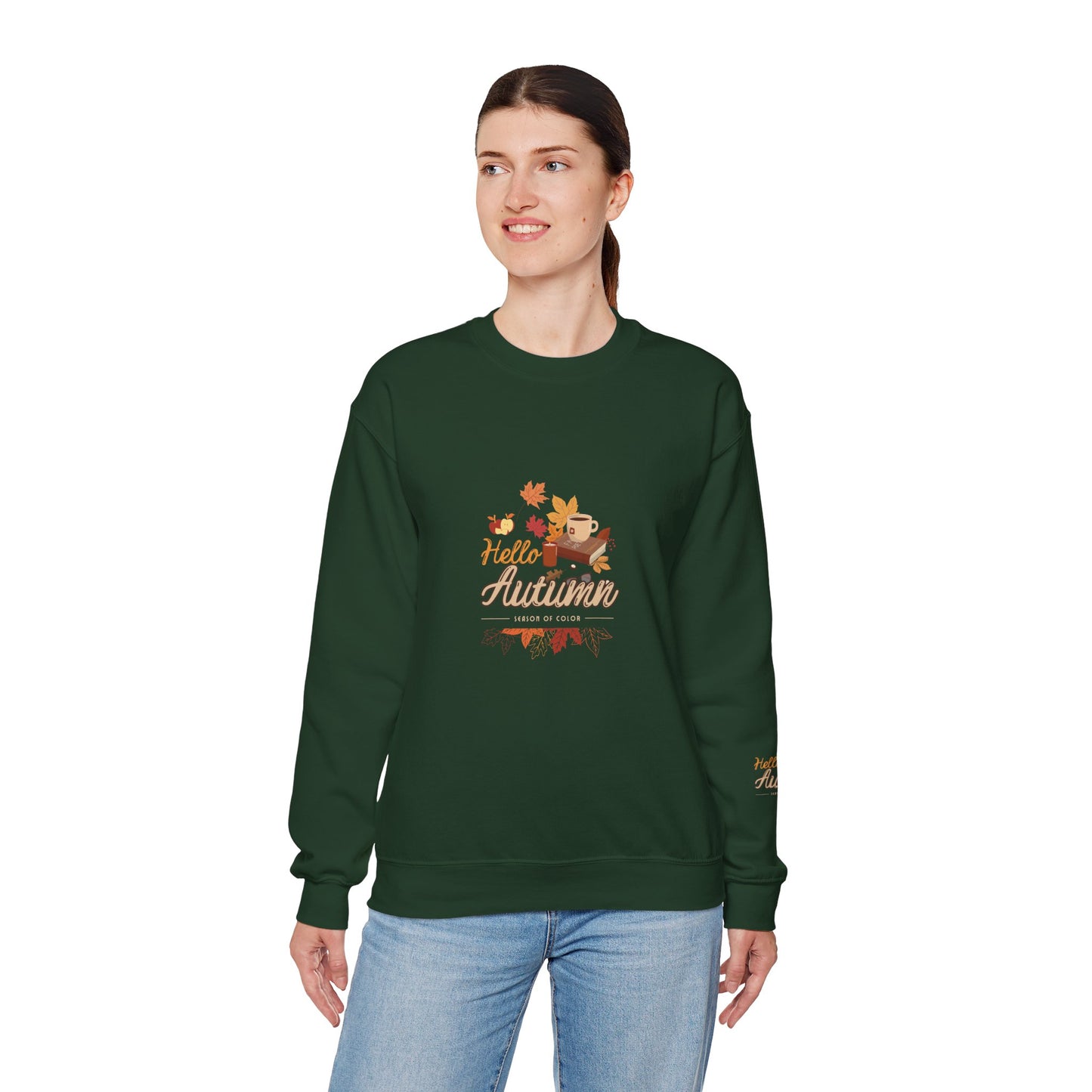 Hello Autumn Season Of Colour Unisex Heavy Blend™ Crewneck Sweatshirt
