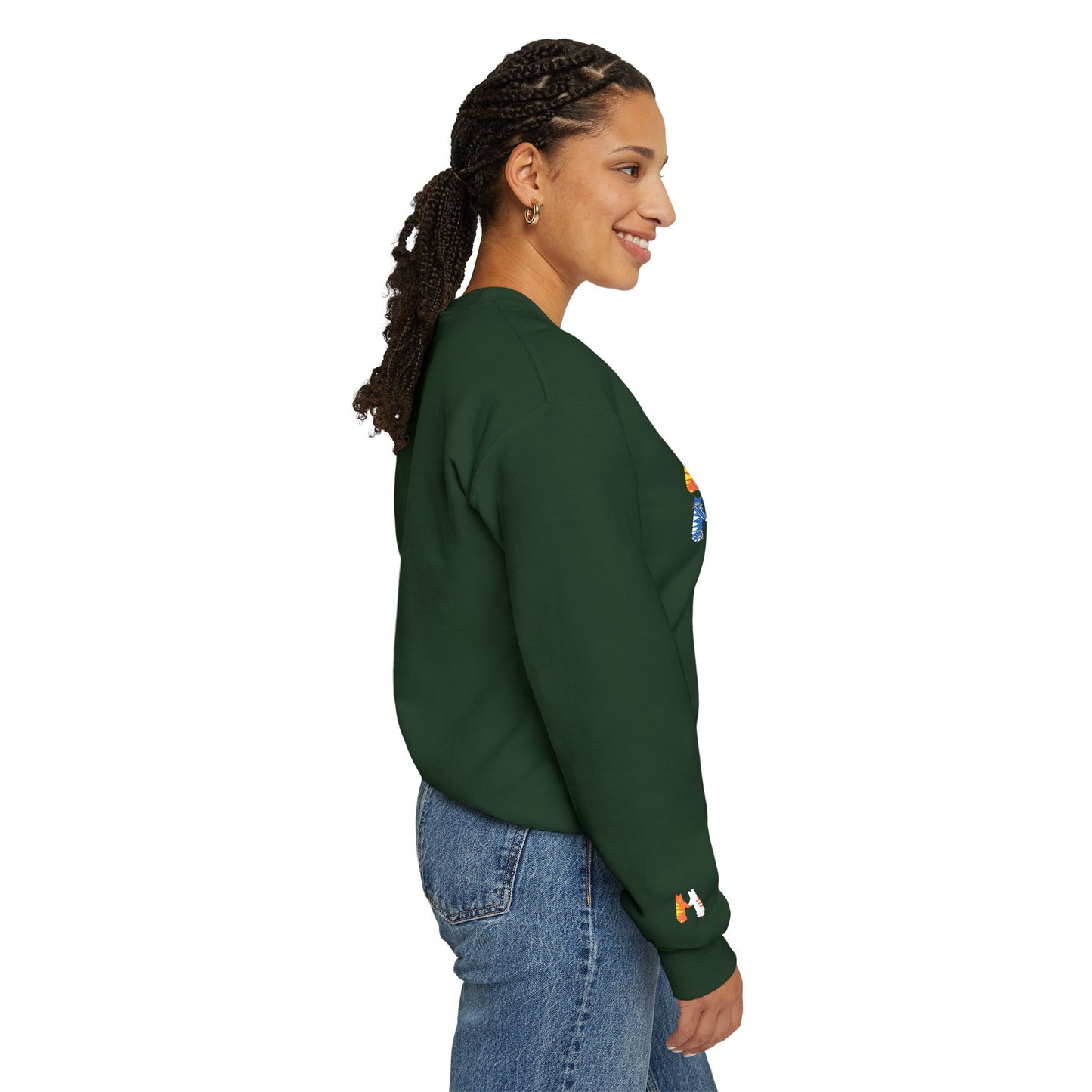 Meow Unisex Heavy Blend™ Crewneck Sweatshirt (Embroidery Decoration)