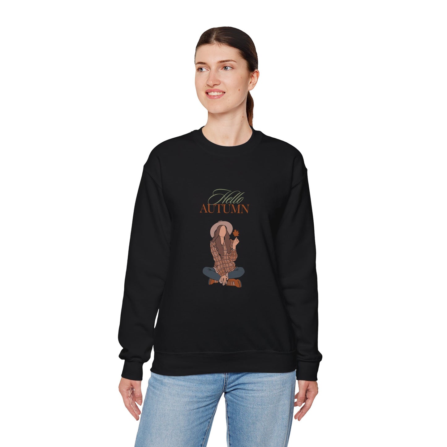 Brown Autumn Women's Heavy Blend™ Crewneck Sweatshirt