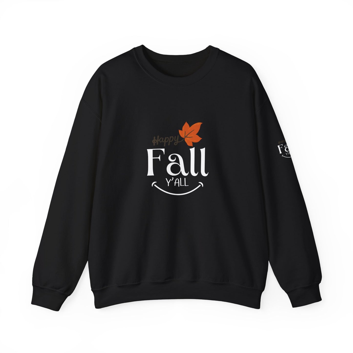 Happy Fall Y'all Unisex Heavy Blend™ Crewneck Sweatshirt