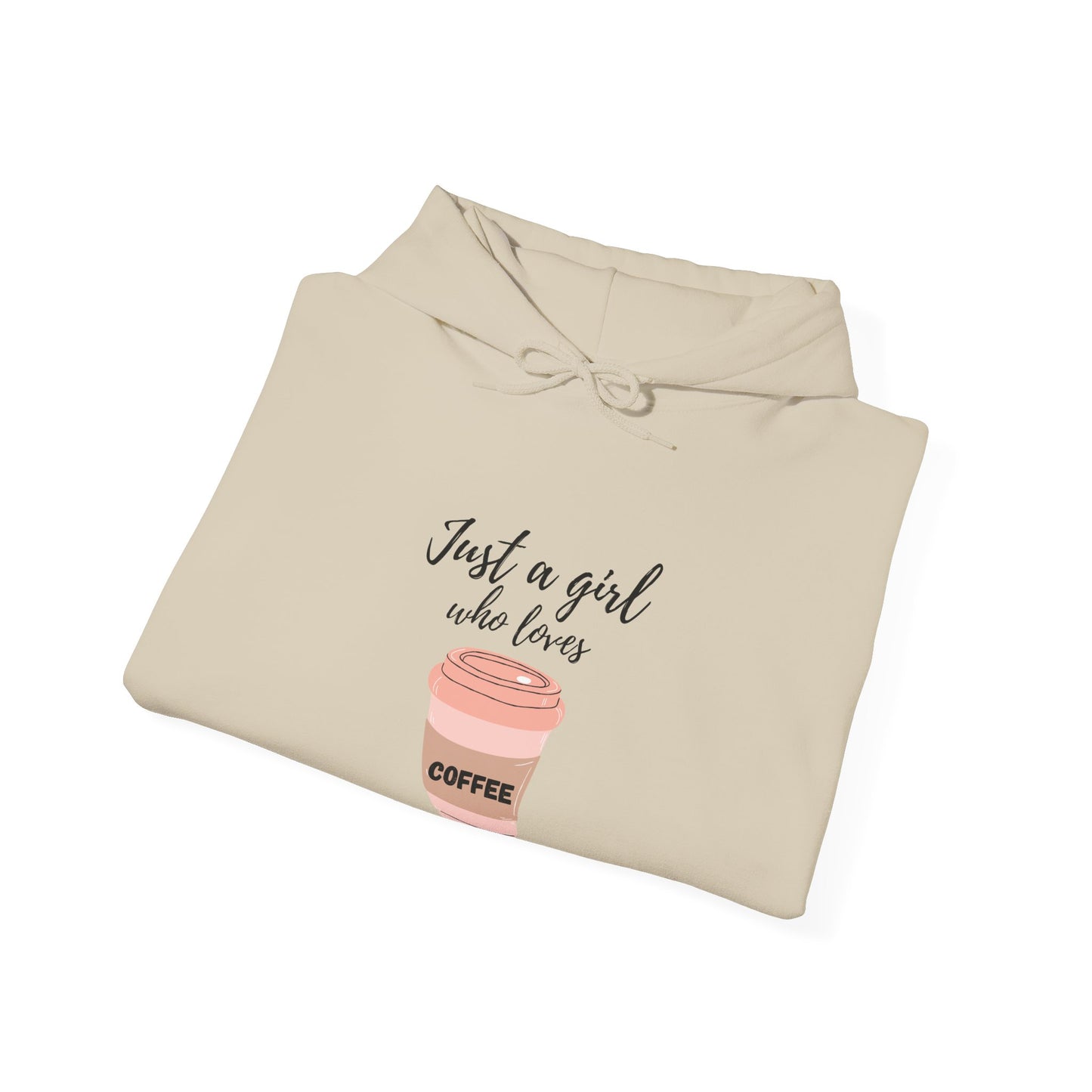Just A Girl Who Loves Coffee Women's Heavy Blend™ Hooded Sweatshirt
