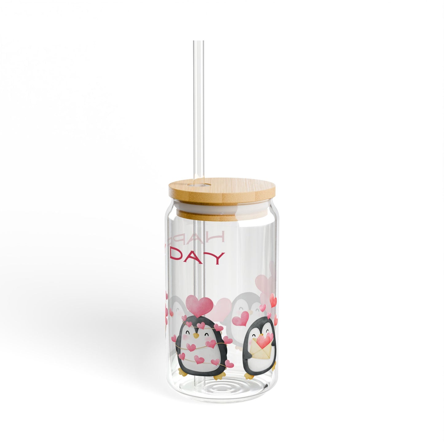 Happy Day Sipper Glass, 16oz