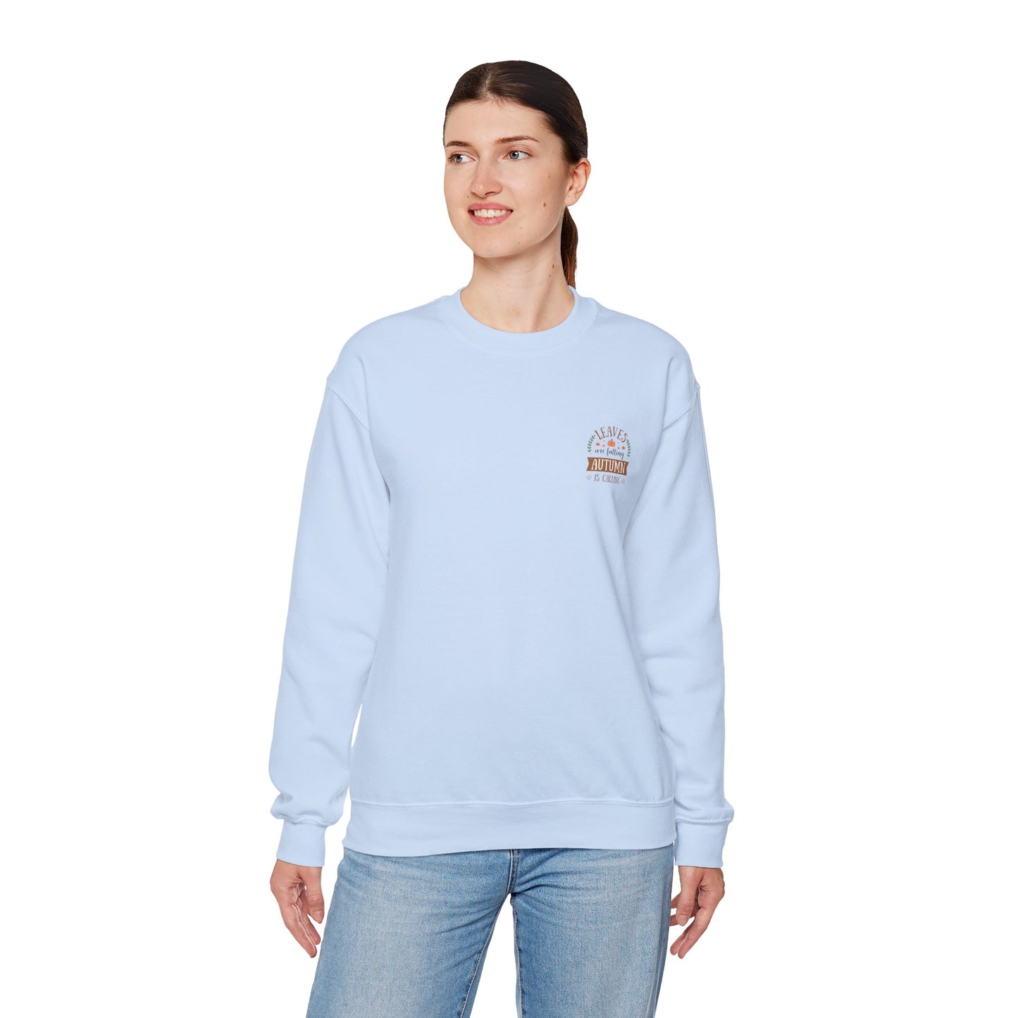 Leaves Are Falling Autumn Is Calling Unisex Heavy Blend™ Crewneck Sweatshirt