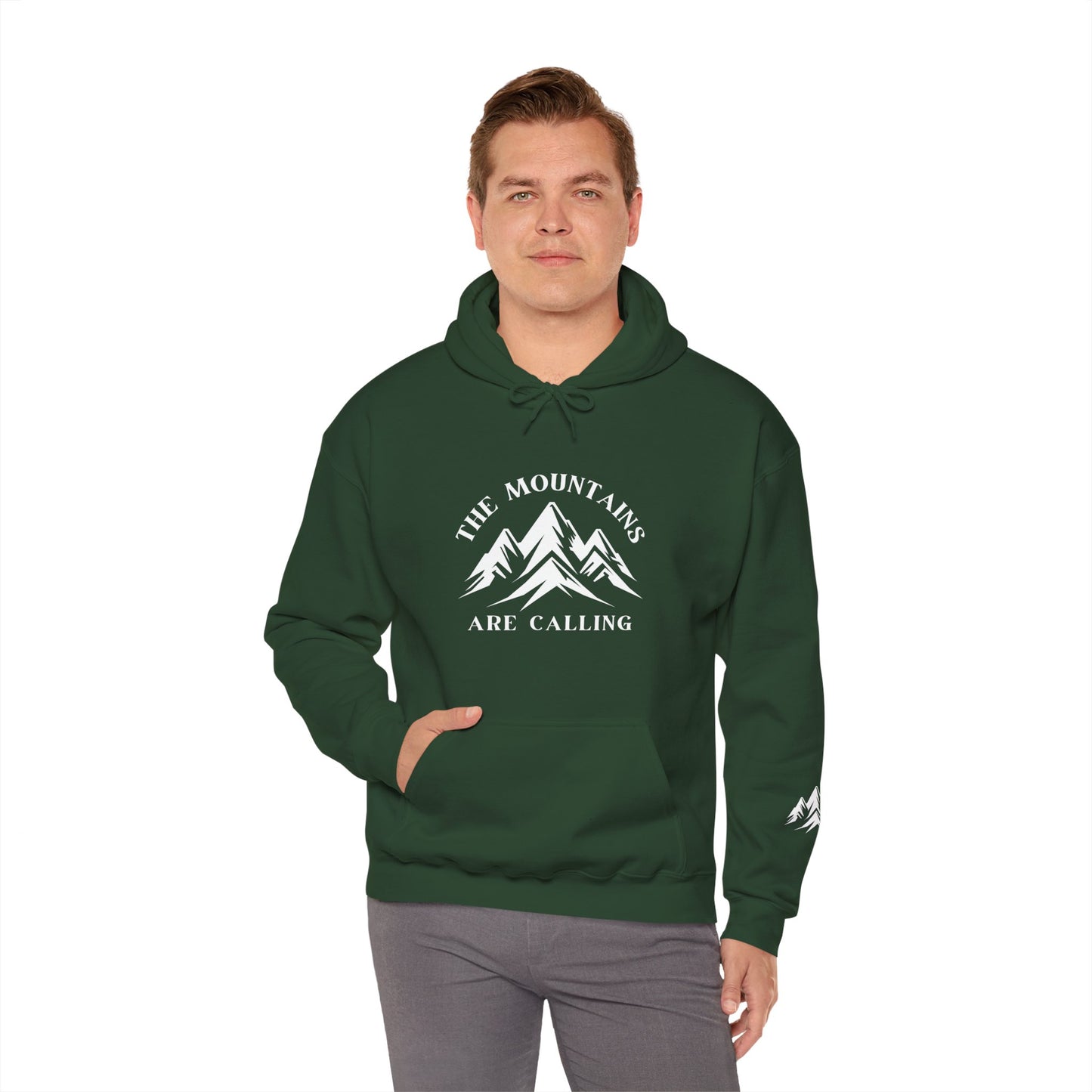 The Mountains Are Calling Unisex Heavy Blend™ Hooded Sweatshirt