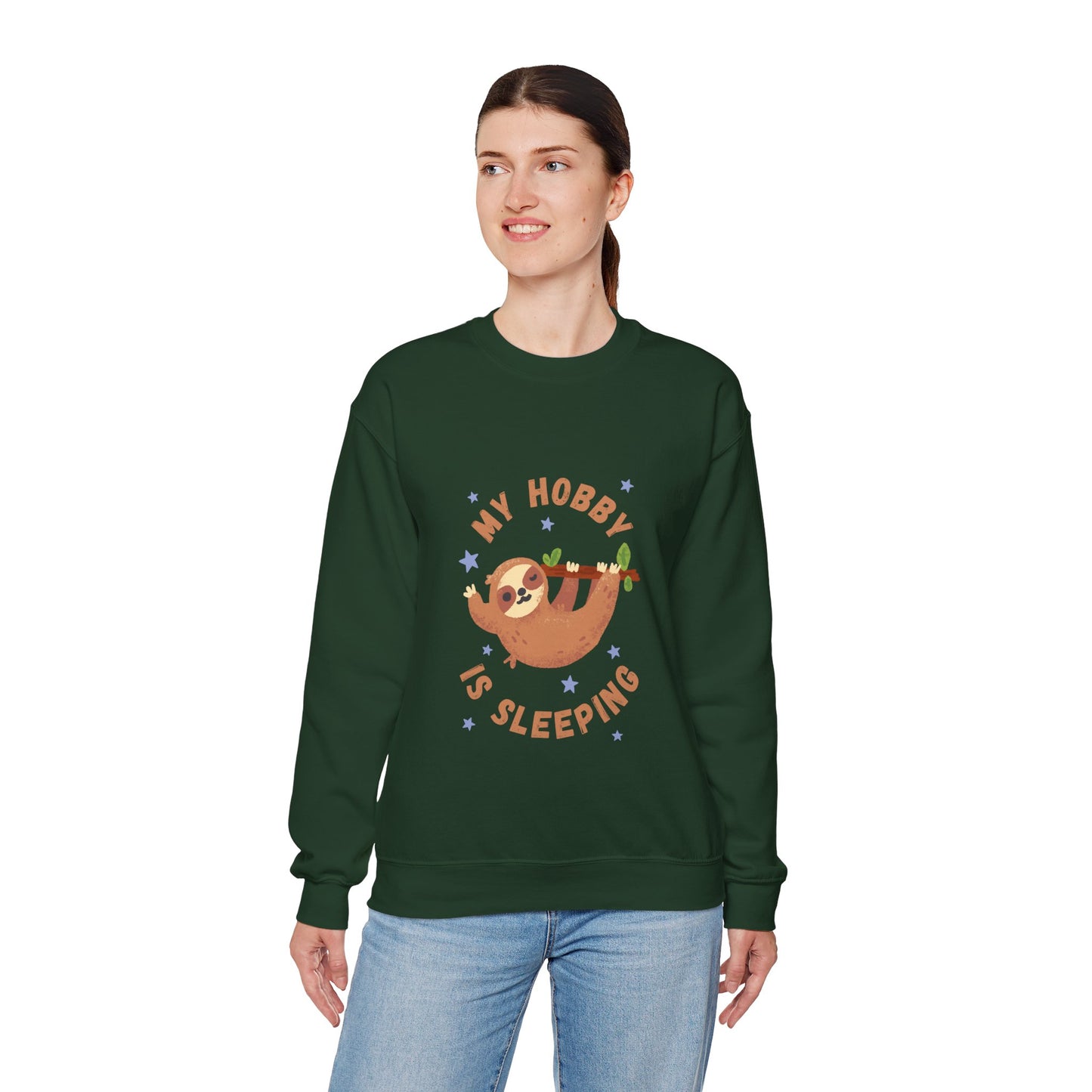 My Hobby Is Sleeping Women's Heavy Blend™ Crewneck Sweatshirt