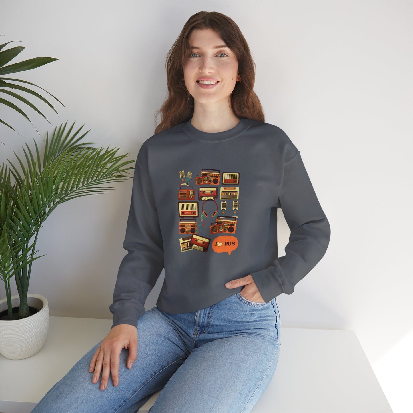 I Love 90's Unisex Heavy Blend™ Crewneck Sweatshirt