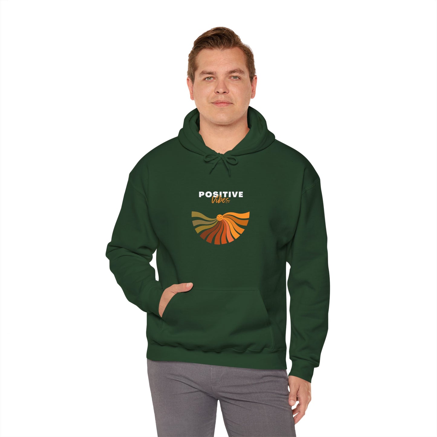 Positive Vibes Unisex Heavy Blend™ Hooded Sweatshirt
