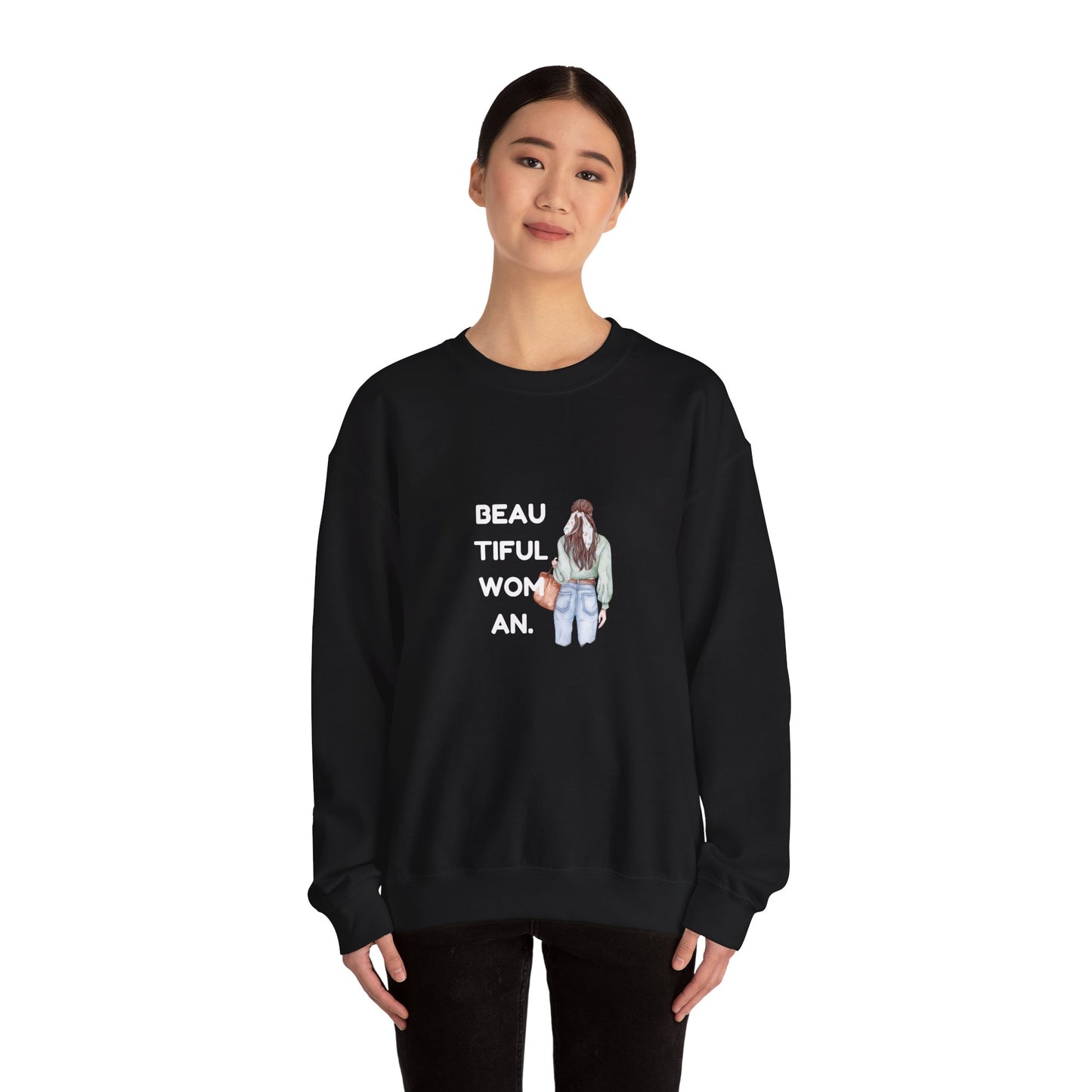 Beautiful Woman Women's Heavy Blend™ Crewneck Sweatshirt