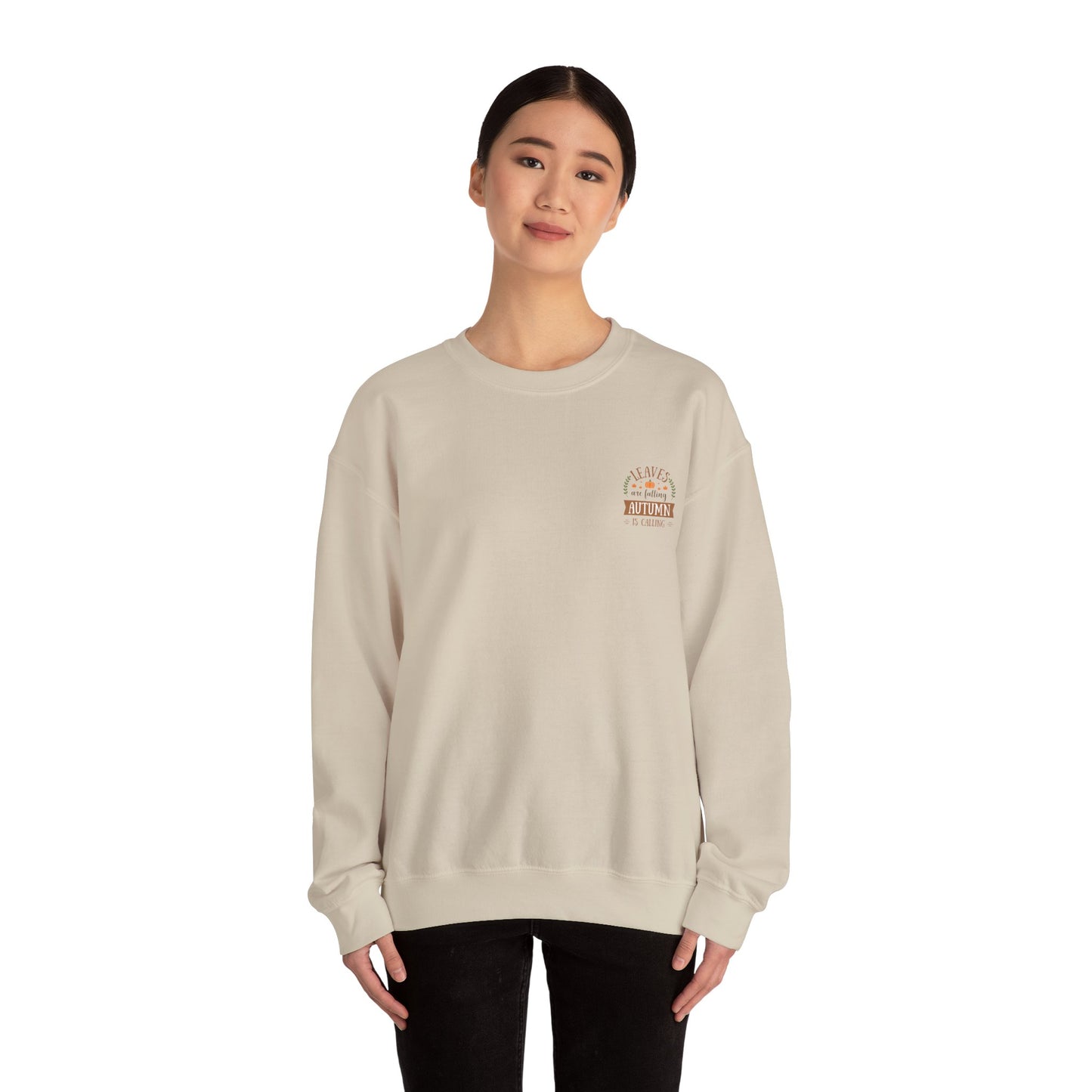Leaves Are Falling Autumn Is Calling Unisex Heavy Blend™ Crewneck Sweatshirt