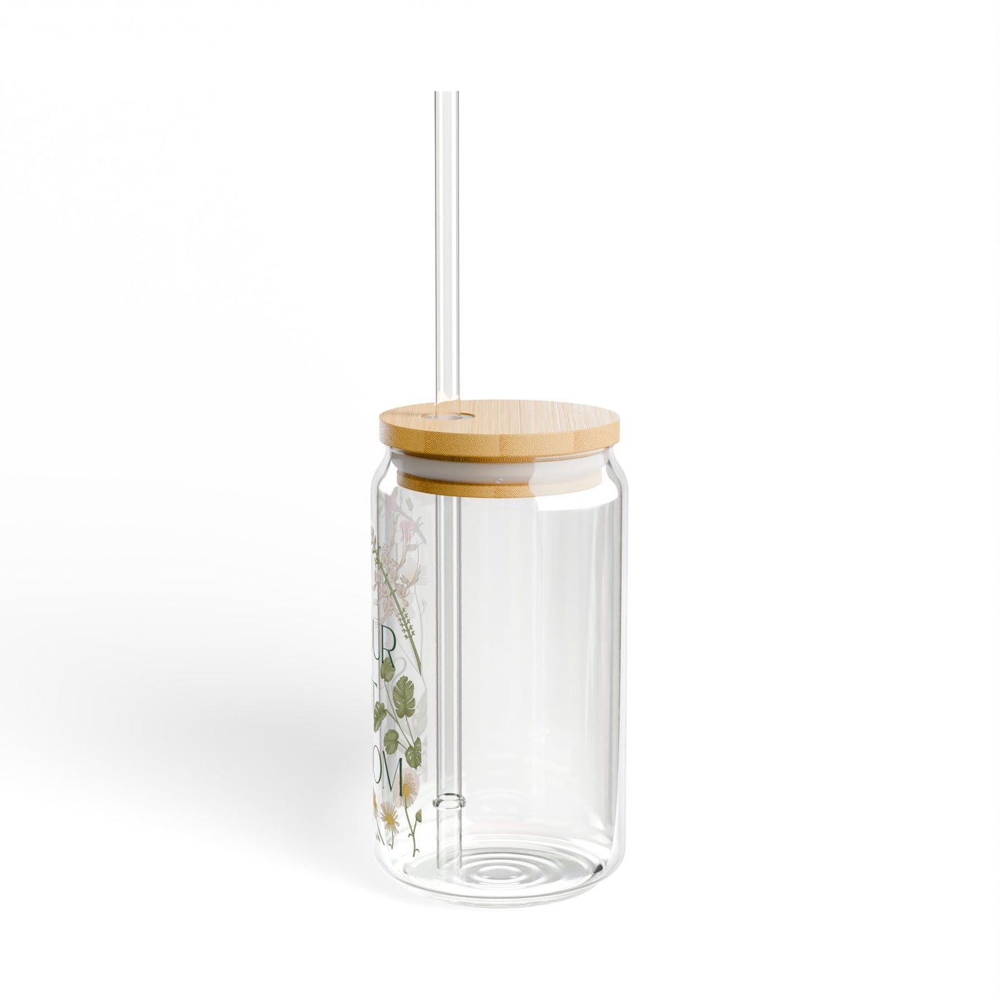 Let Your Spirit Bloom Sipper Glass, 16oz