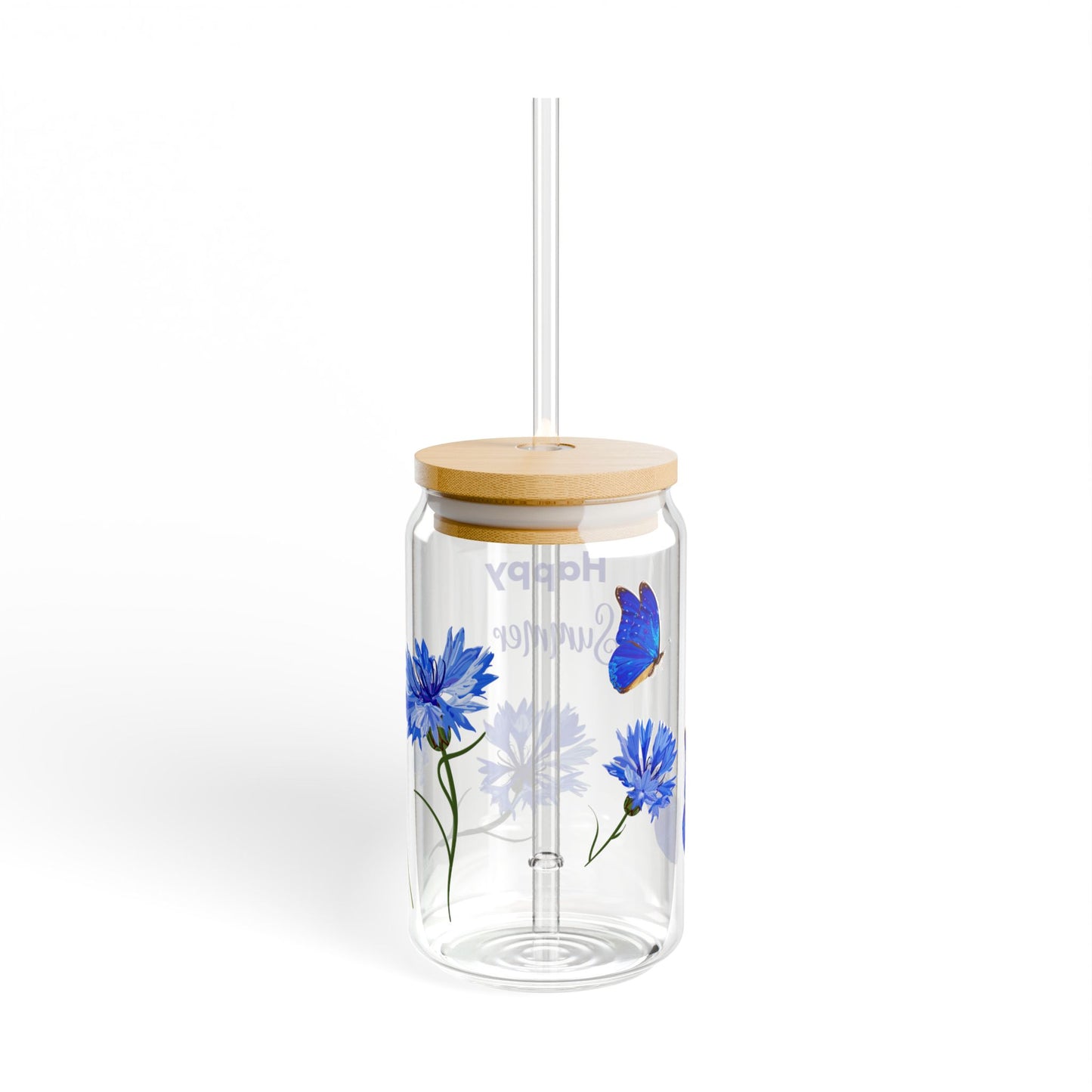 Happy Summer Sipper Glass, 16oz