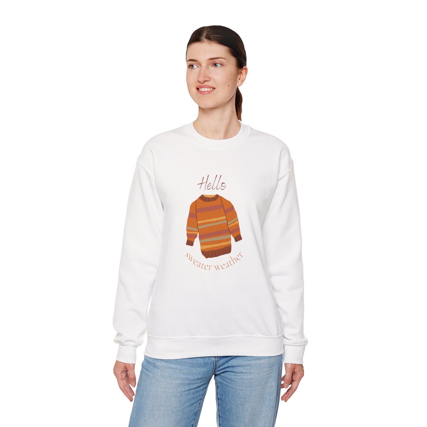 Hello Sweater Weather Unisex Heavy Blend™ Crewneck Sweatshirt