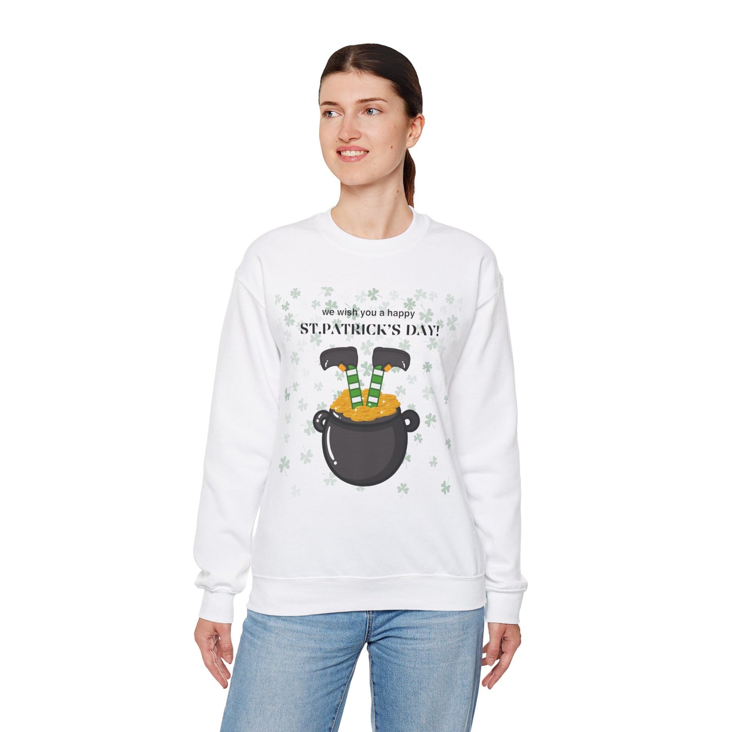 Happy St. Patrick's Day Unisex Heavy Blend™ Crewneck Sweatshirt