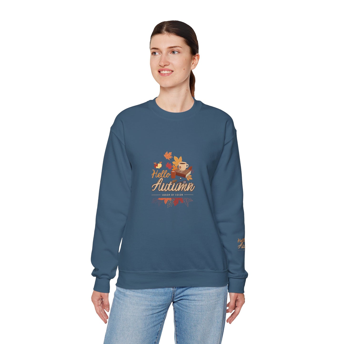 Hello Autumn Season Of Colour Unisex Heavy Blend™ Crewneck Sweatshirt