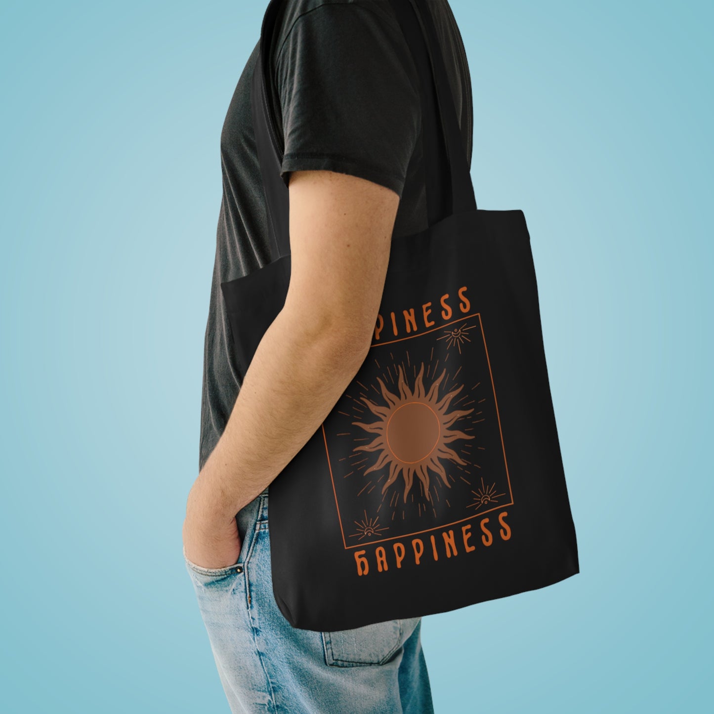 Happiness Cotton Tote Bag