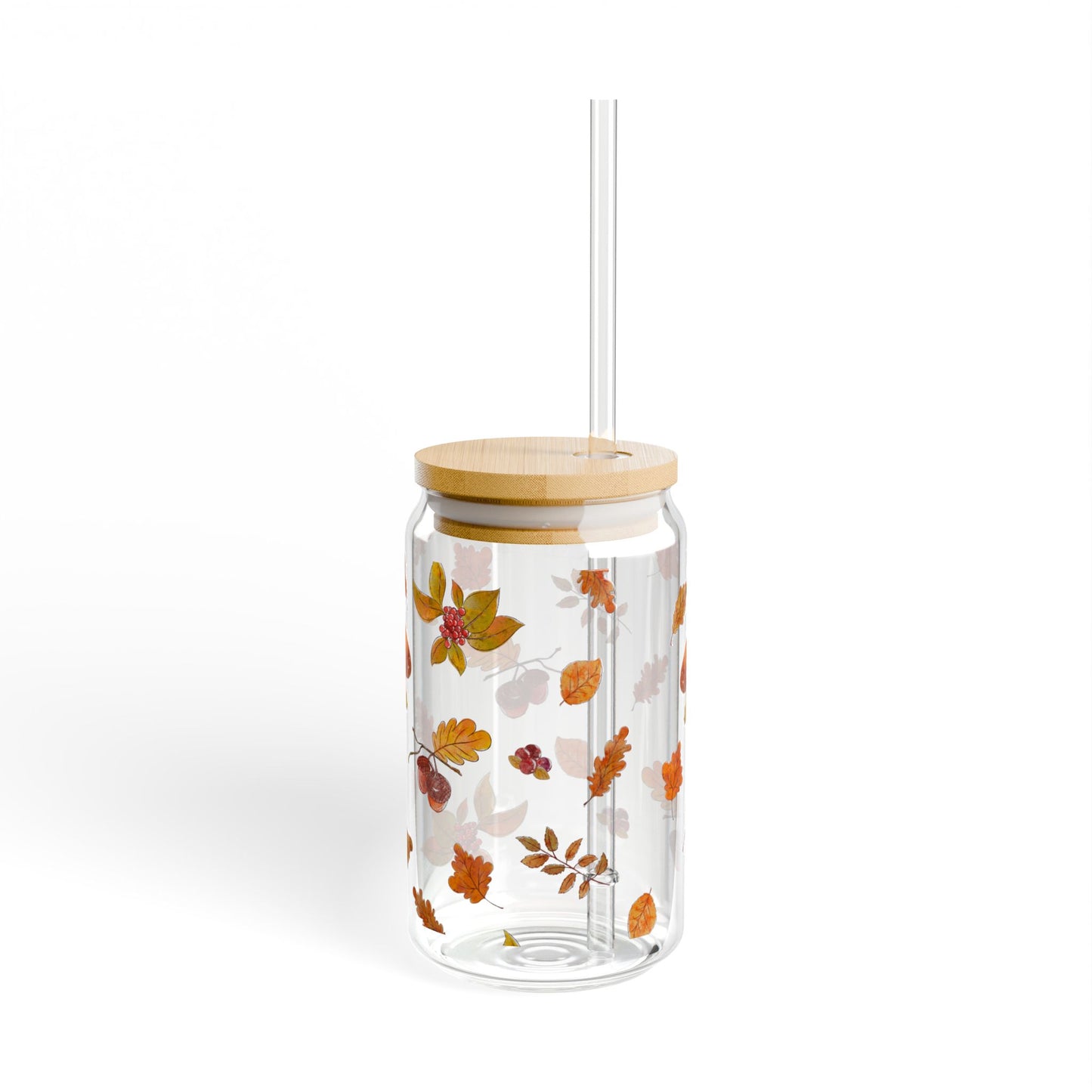 Autumn Hues Sipper Glass, 16oz