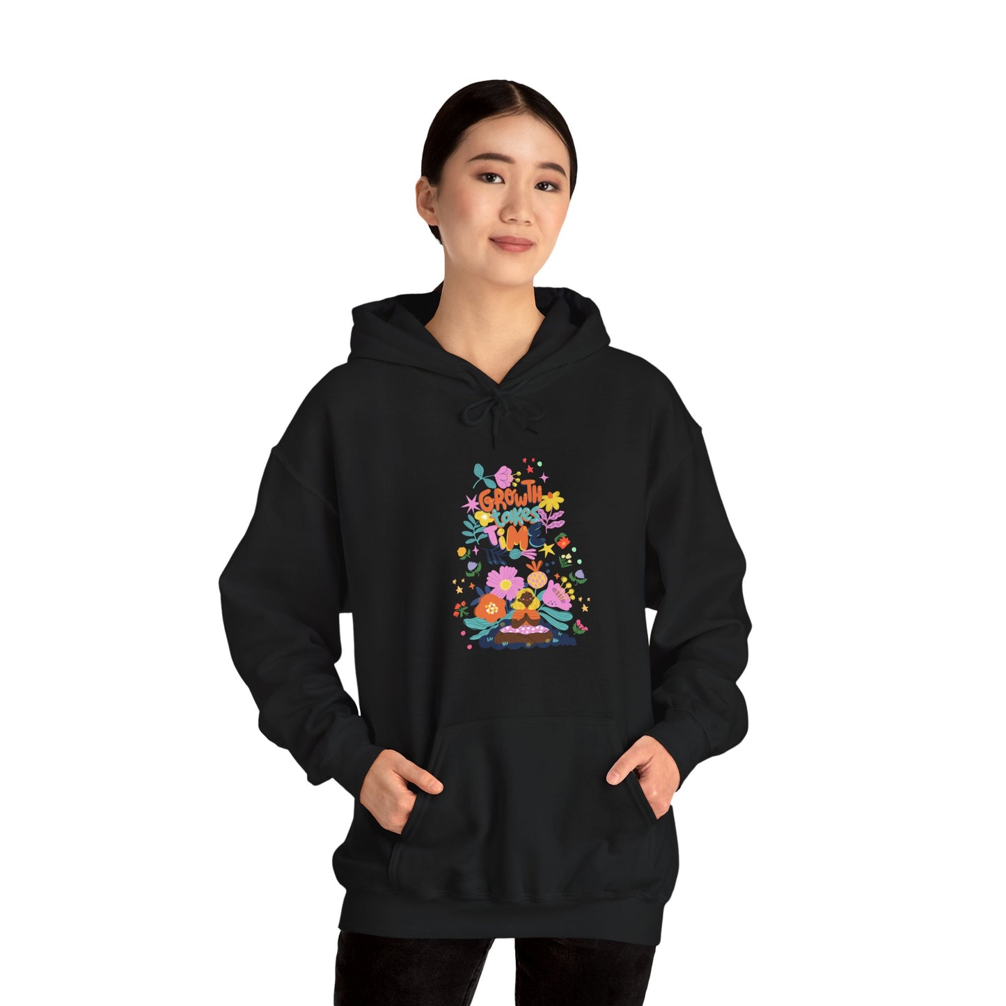 Growth Takes Time Women's Heavy Blend™ Hooded Sweatshirt