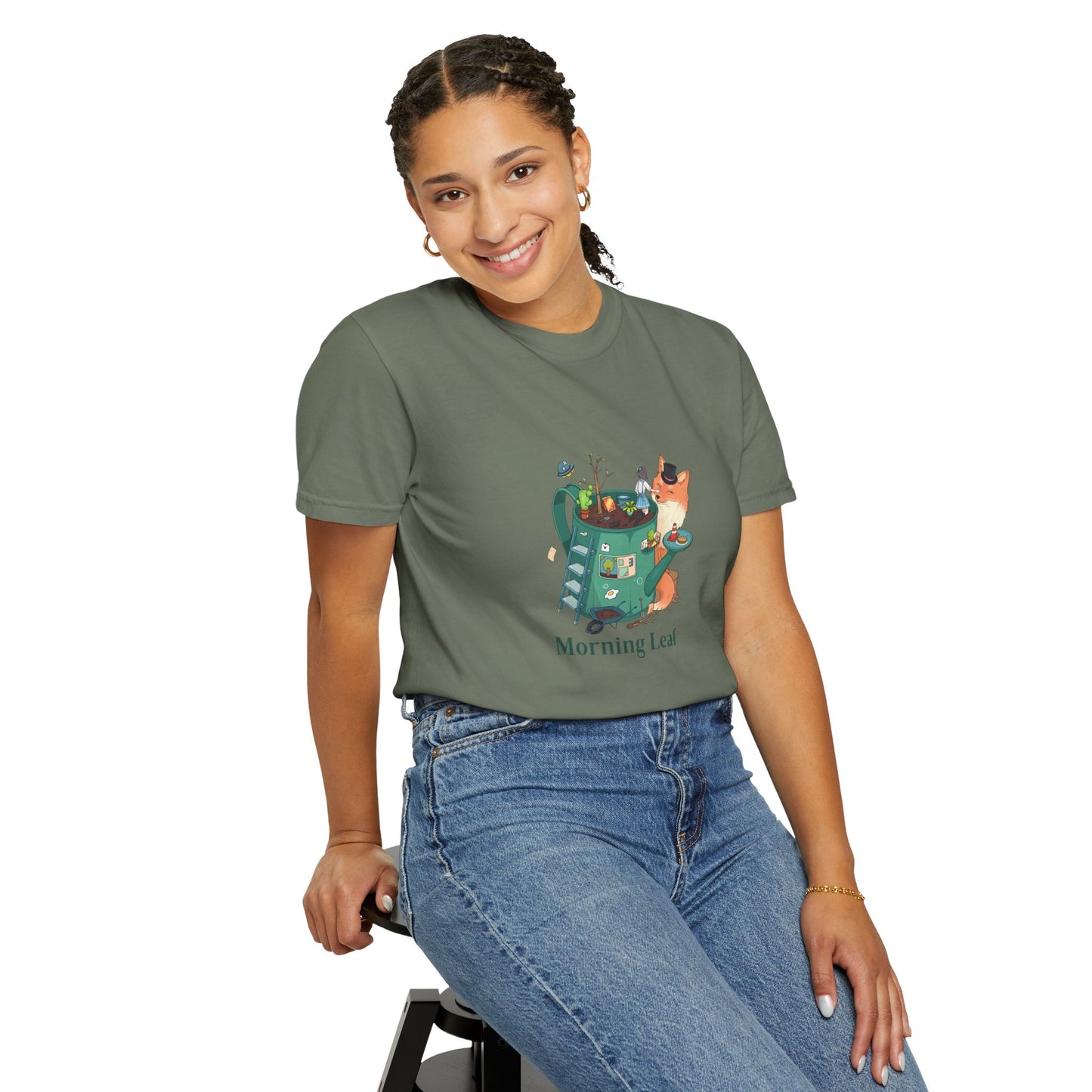 Morning Leaf Unisex Garment-Dyed T-shirt