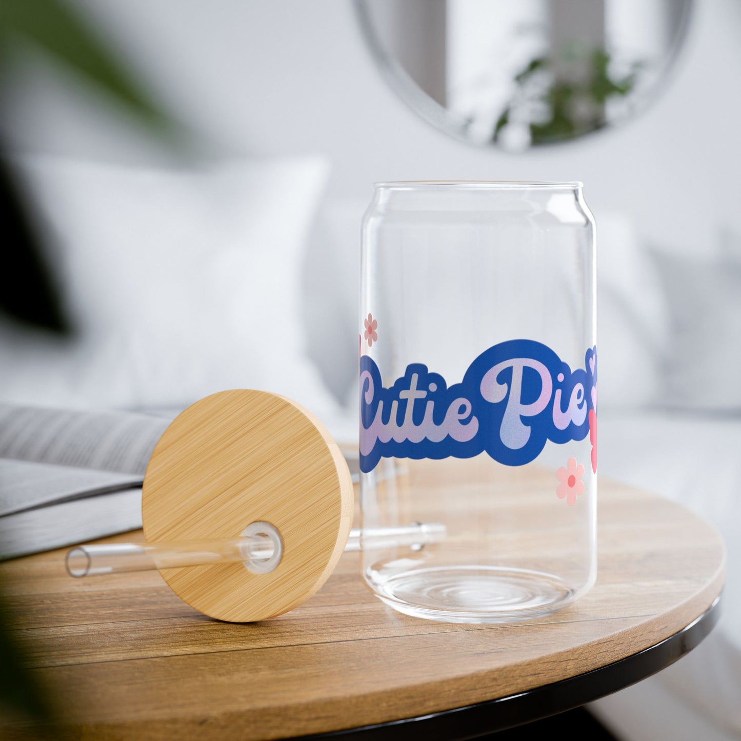 Cutie Pie Sipper Glass, 16oz