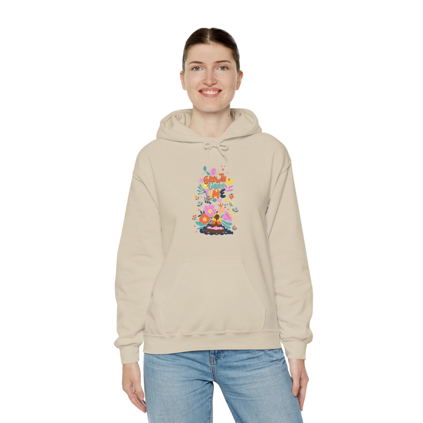 Growth Takes Time Women's Heavy Blend™ Hooded Sweatshirt