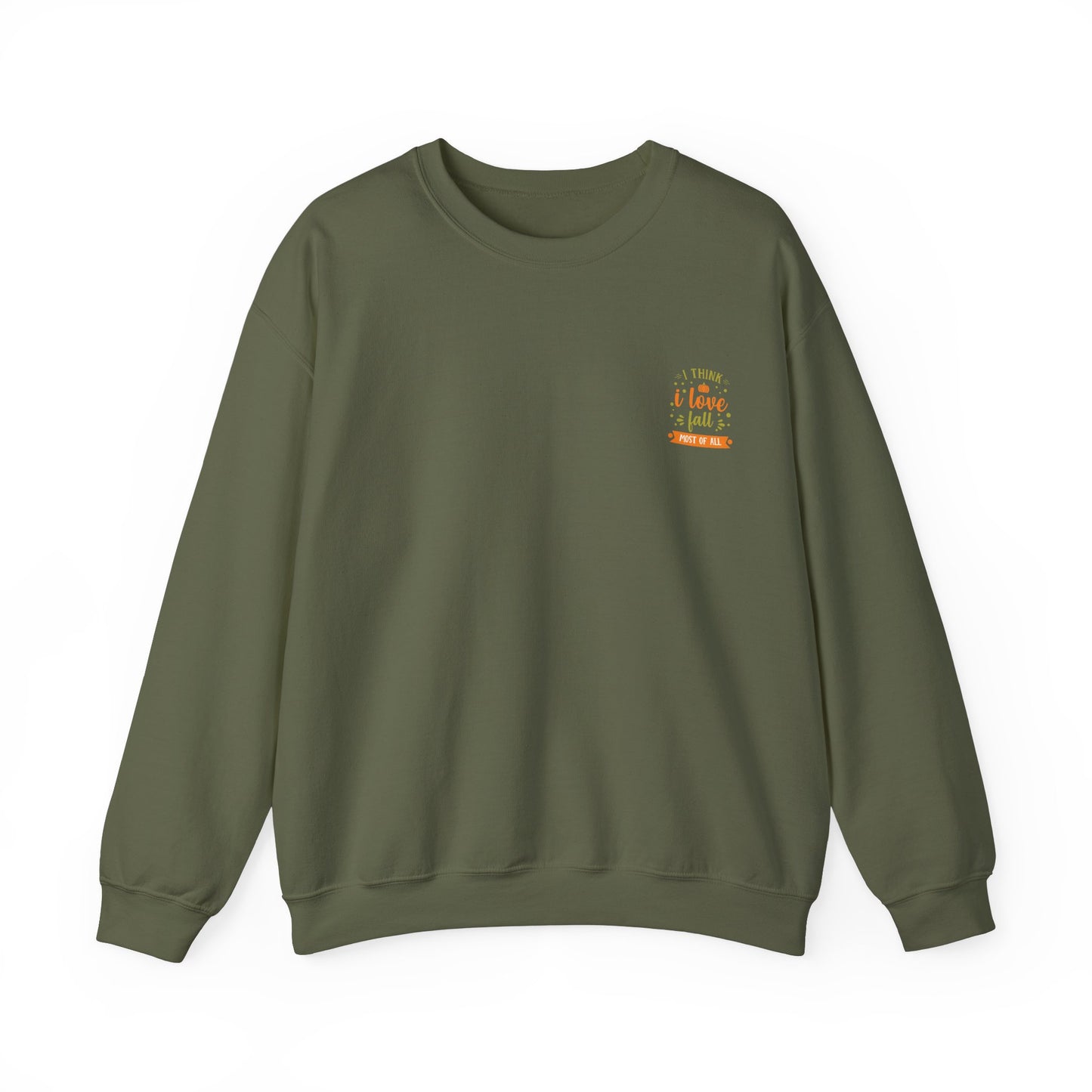 I Think I Love Fall Most Of All Unisex Heavy Blend™ Crewneck Sweatshirt
