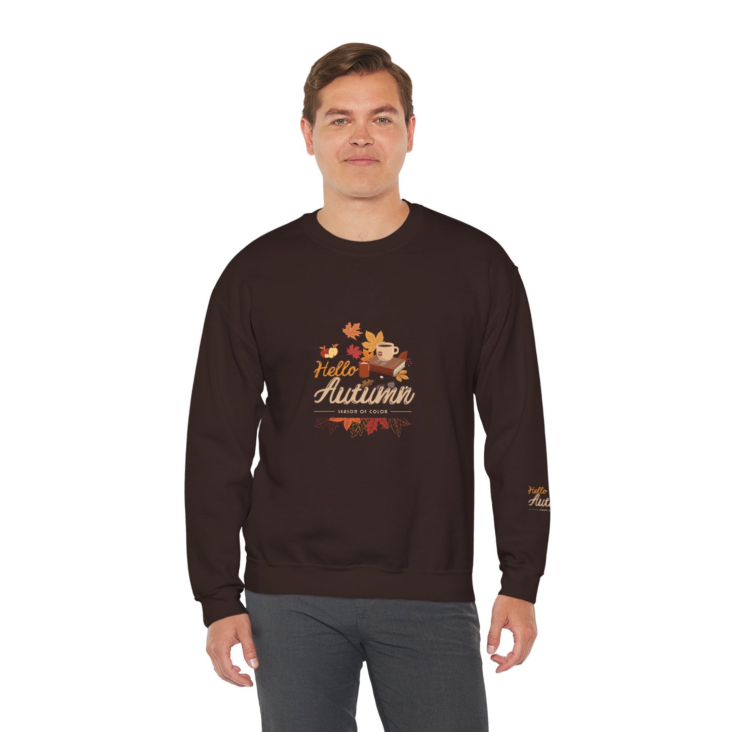 Hello Autumn Season Of Colour Unisex Heavy Blend™ Crewneck Sweatshirt
