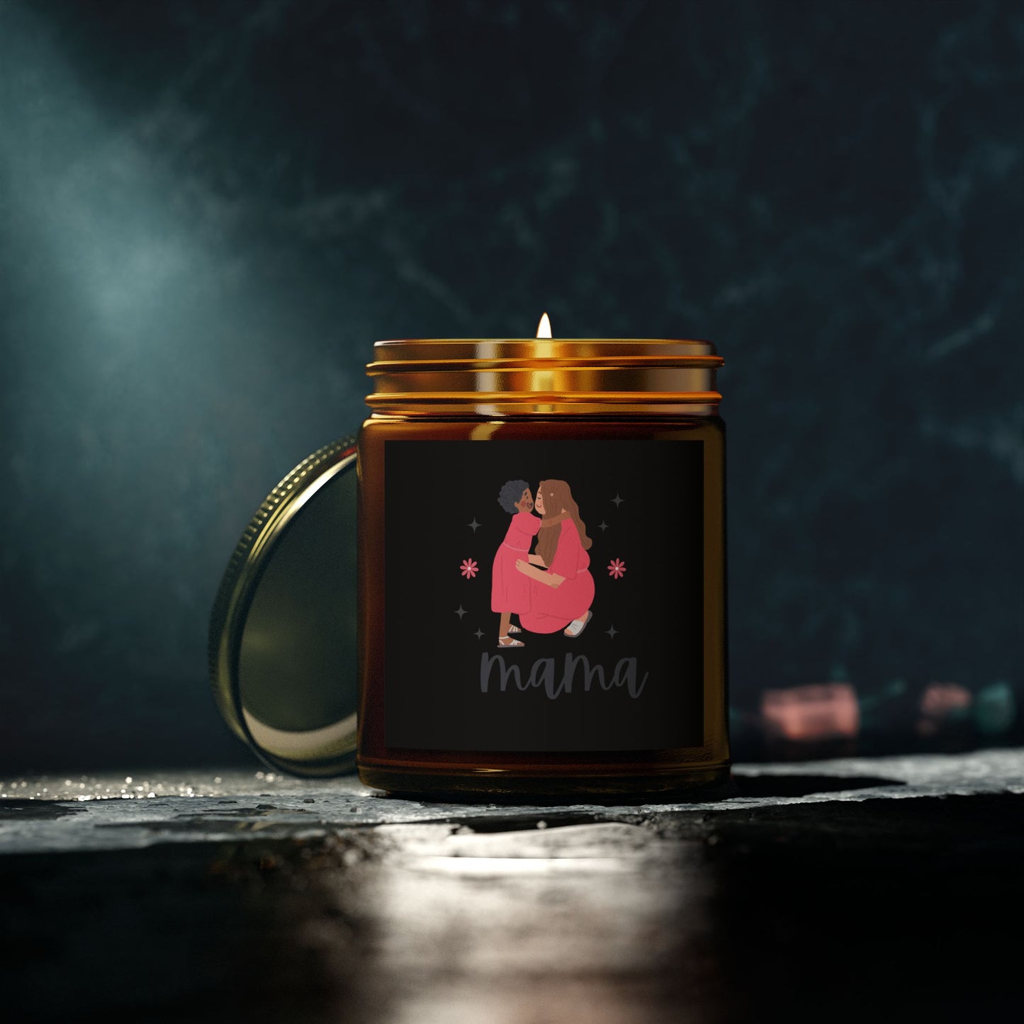 Mama Blackberry Vanilla Scented Candles, Coconut Apricot Wax (9oz)