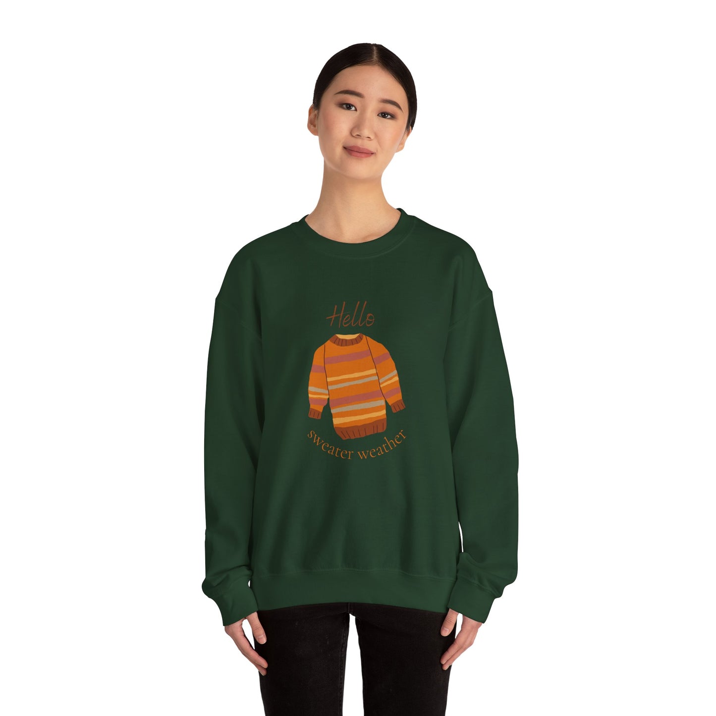 Hello Sweater Weather Unisex Heavy Blend™ Crewneck Sweatshirt
