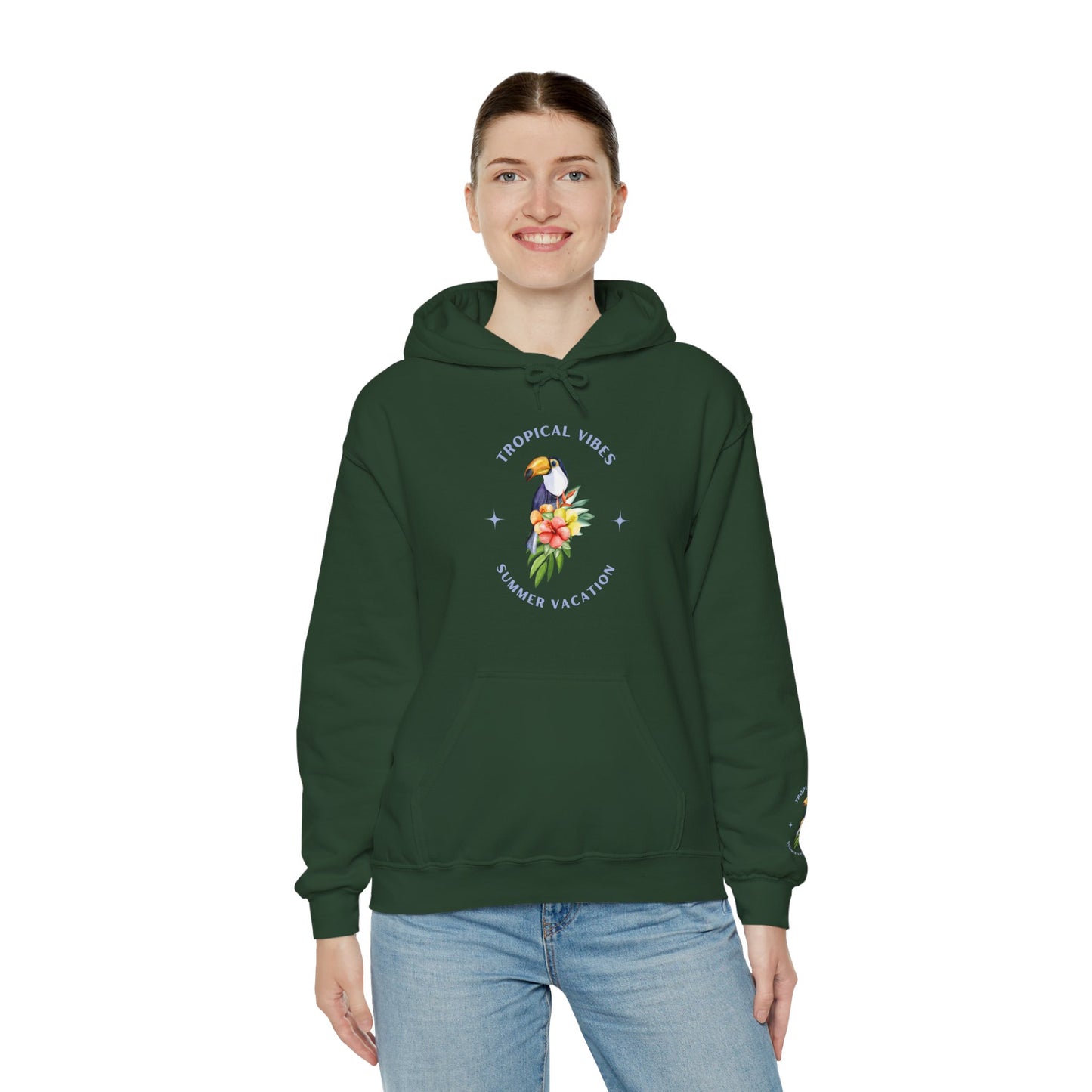Tropical Vibes Women's Heavy Blend™ Hooded Sweatshirt