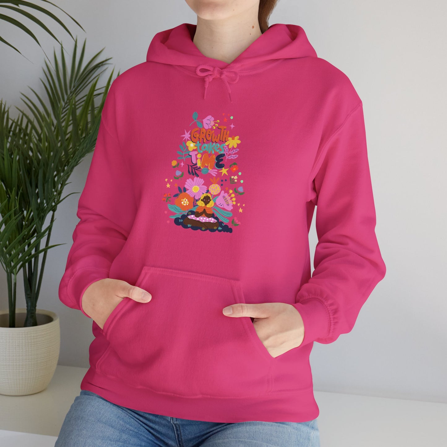 Growth Takes Time Women's Heavy Blend™ Hooded Sweatshirt