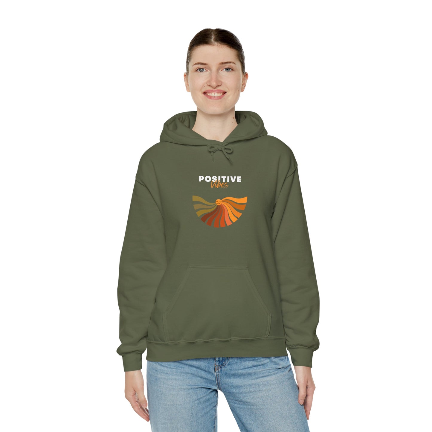 Positive Vibes Unisex Heavy Blend™ Hooded Sweatshirt