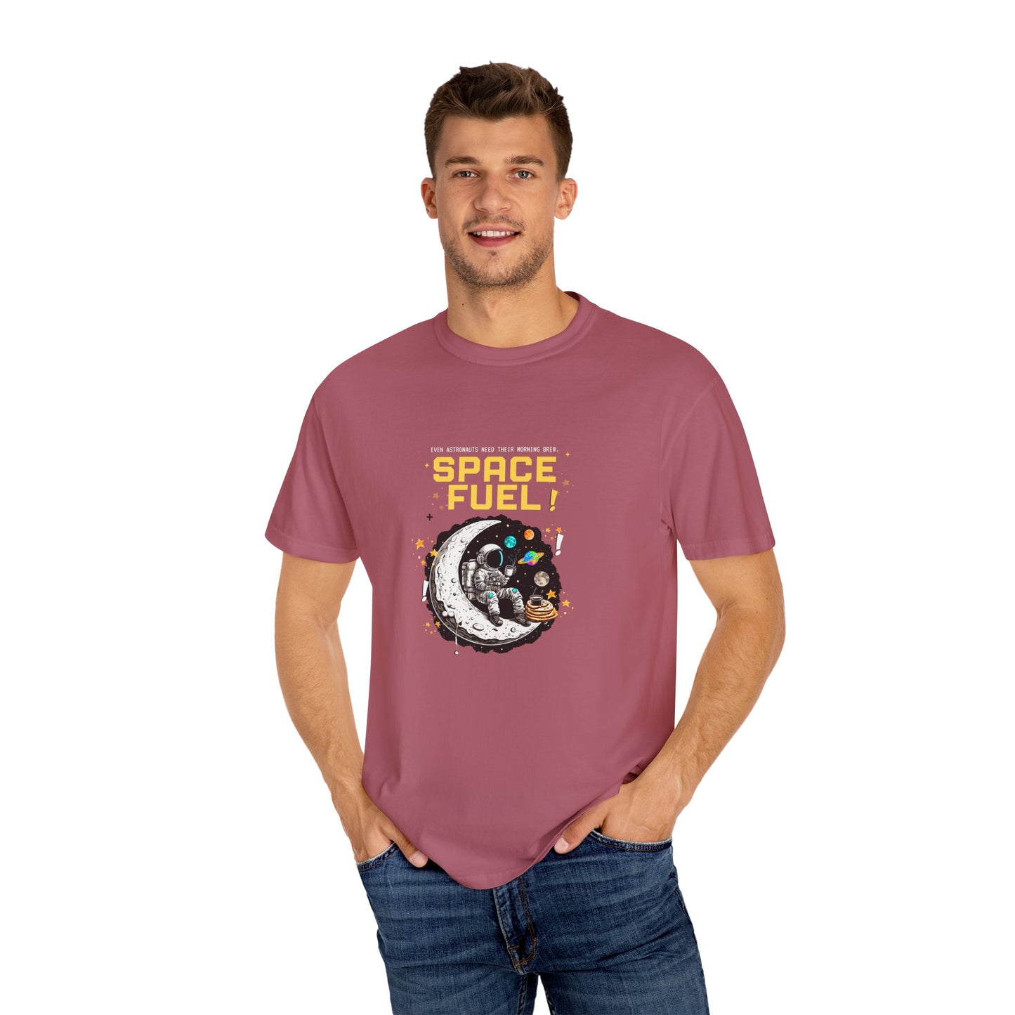 Space Fuel Unisex Garment-Dyed T-shirt
