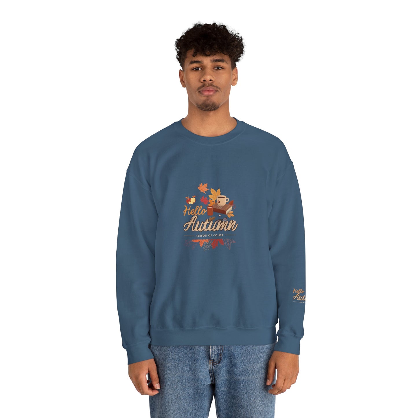 Hello Autumn Season Of Colour Unisex Heavy Blend™ Crewneck Sweatshirt