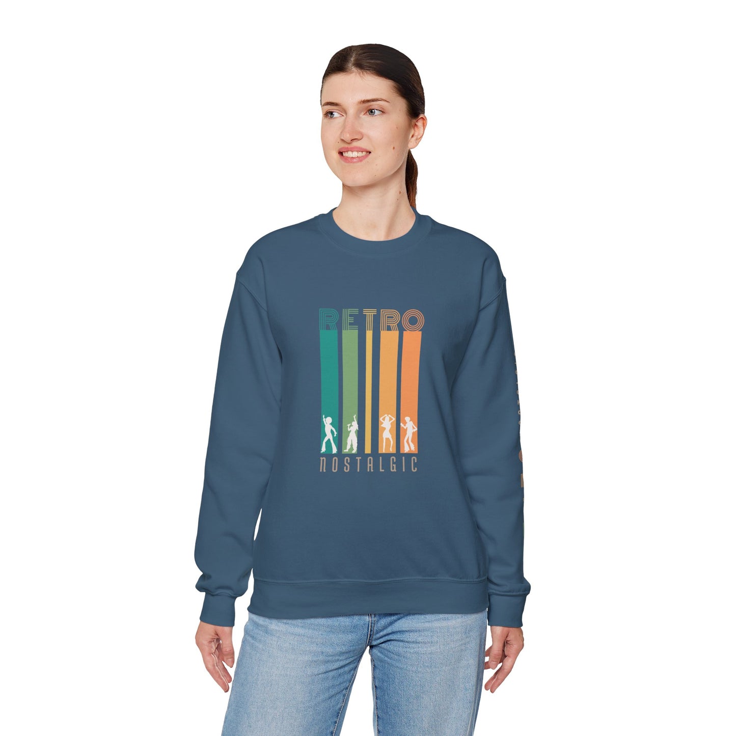 Retro Nostalgic Unisex Heavy Blend™ Crewneck Sweatshirt