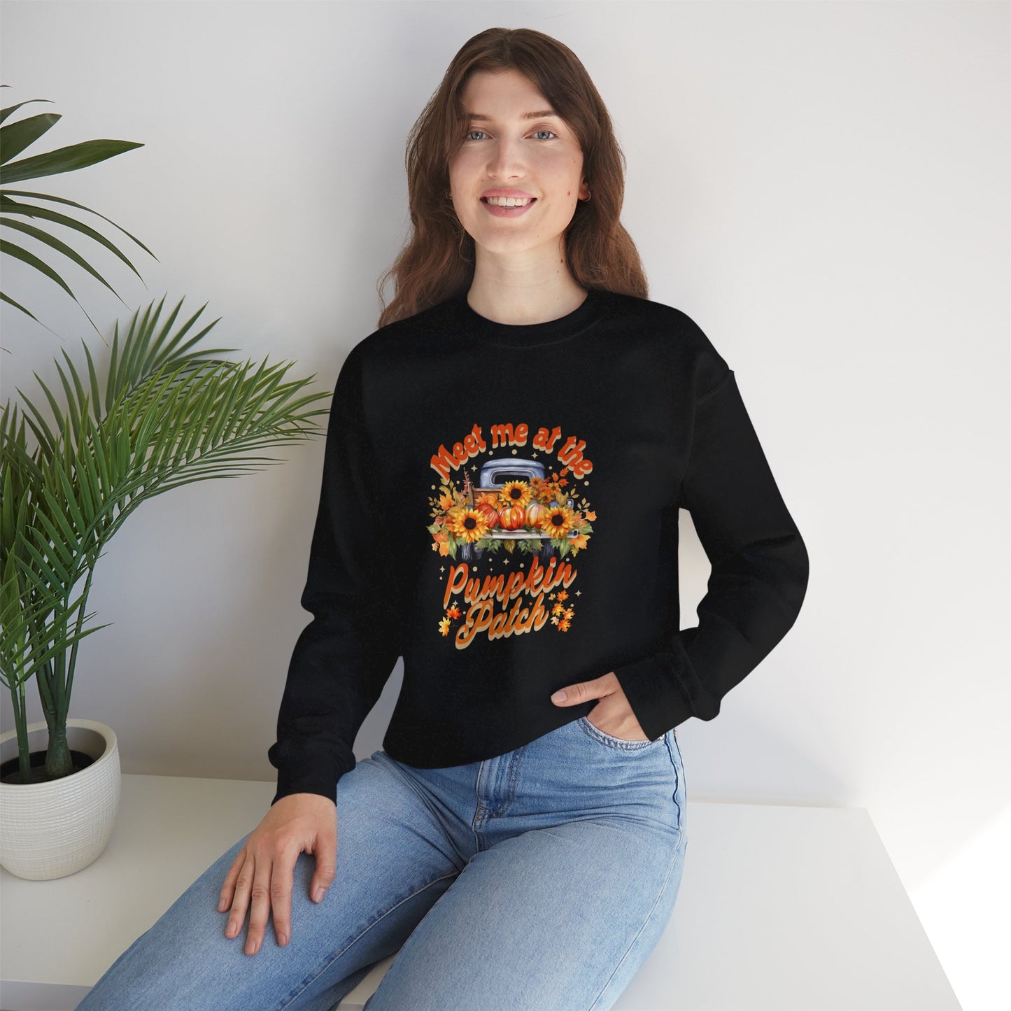 Meet Me At The Pumpkin Patch Unisex Heavy Blend™ Crewneck Sweatshirt