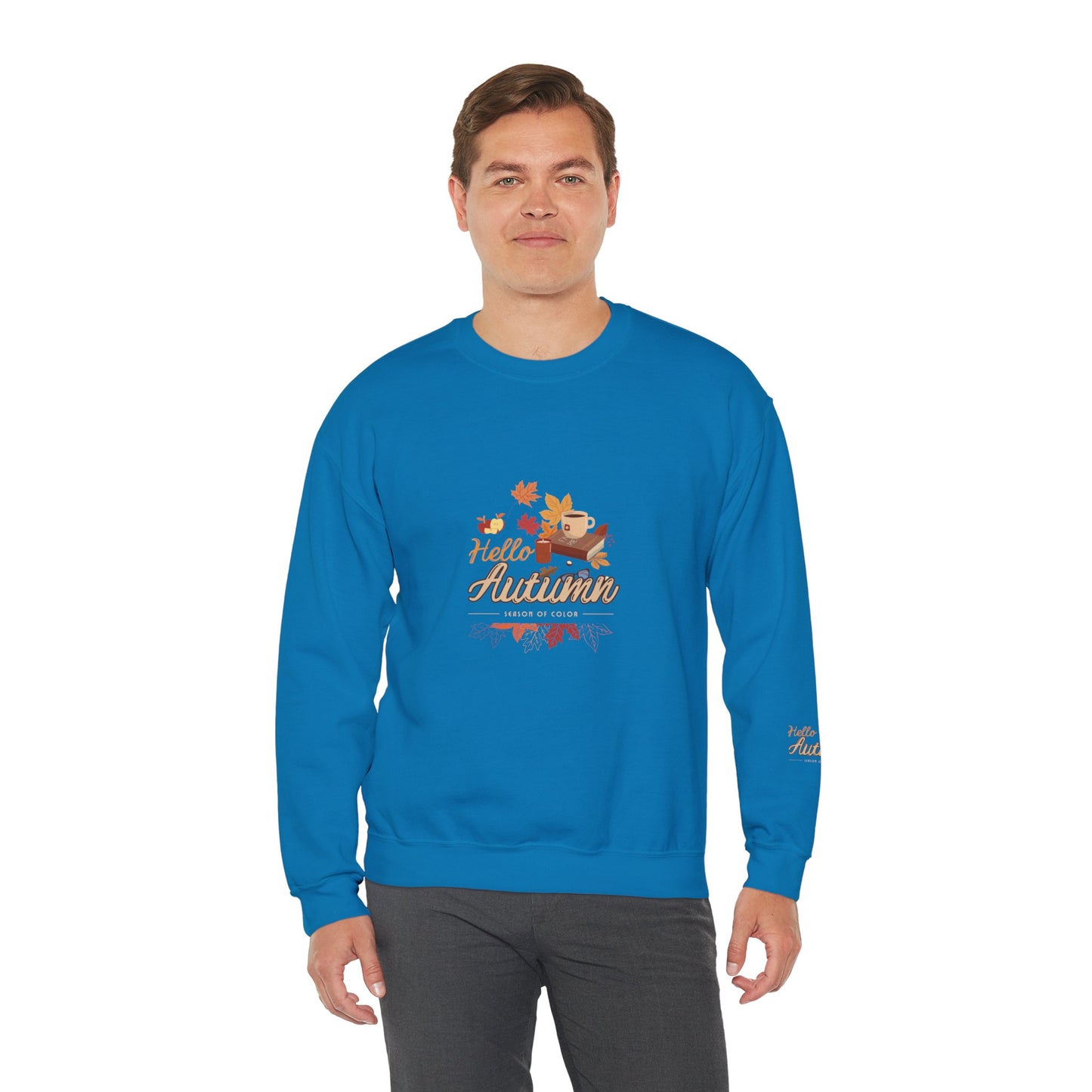 Hello Autumn Season Of Colour Unisex Heavy Blend™ Crewneck Sweatshirt