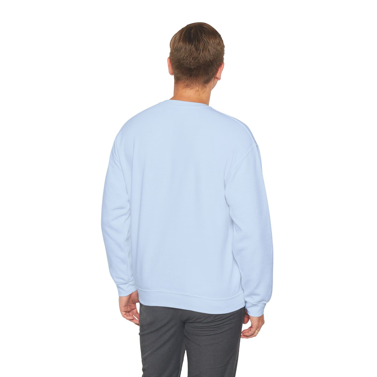 Peace Love America Unisex Heavy Blend™ Crewneck Sweatshirt (Embroidery Decoration)