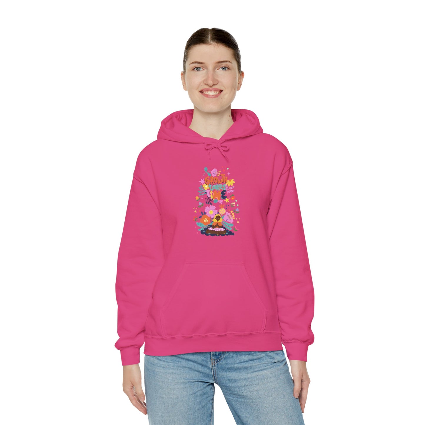 Growth Takes Time Women's Heavy Blend™ Hooded Sweatshirt