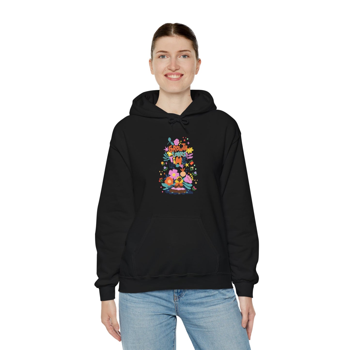 Growth Takes Time Women's Heavy Blend™ Hooded Sweatshirt