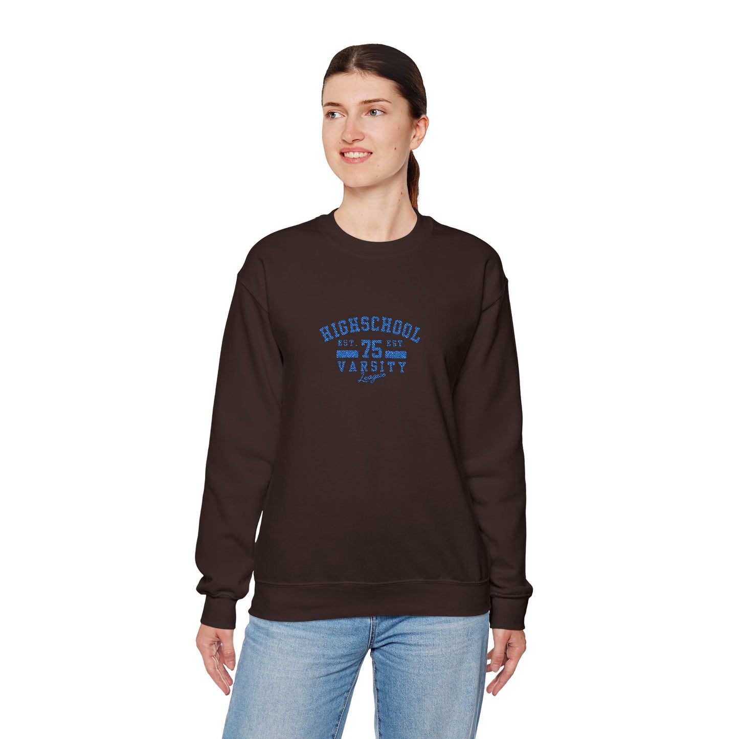 Highschool Unisex Heavy Blend™ Crewneck Sweatshirt (Embroidery Decoration)