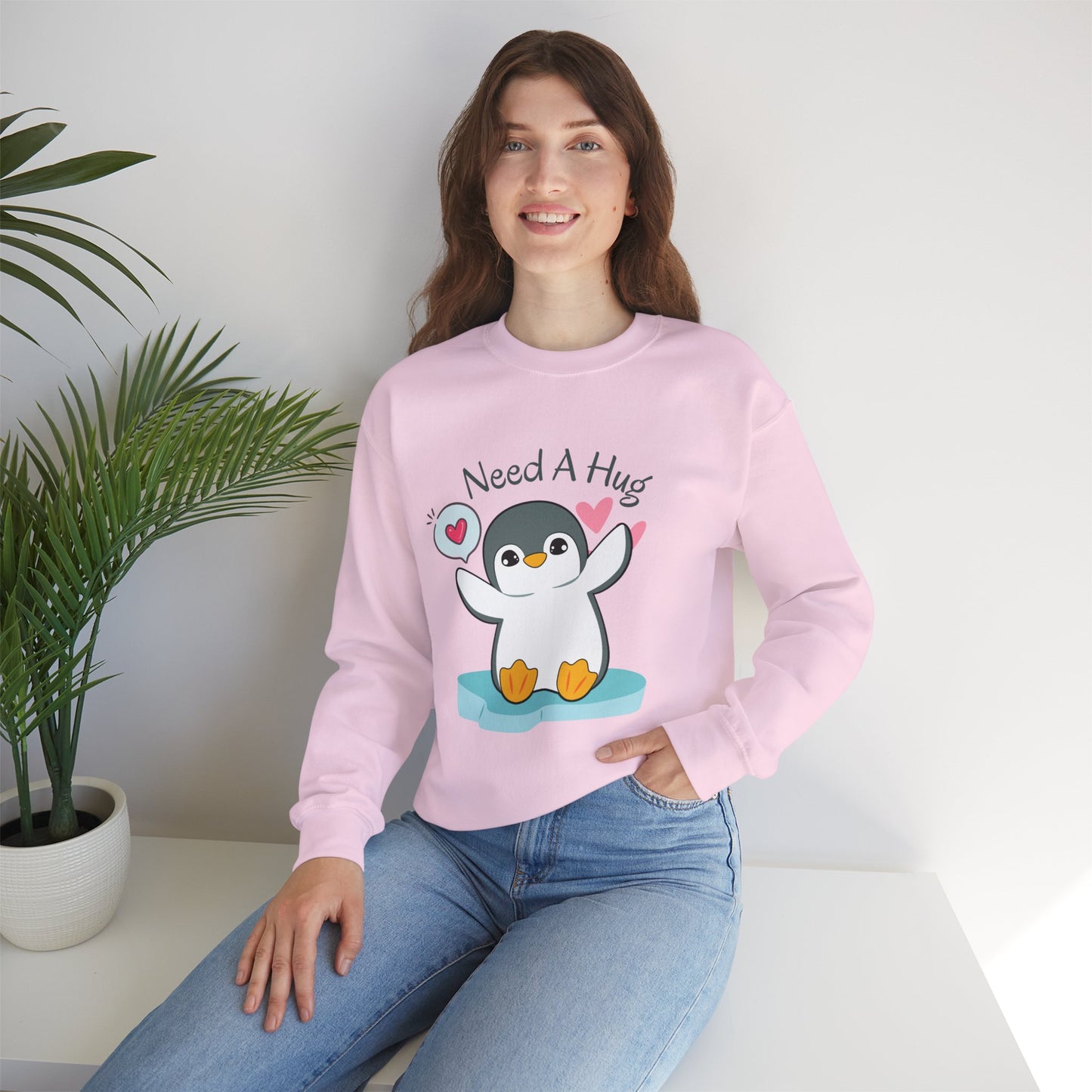 Need A Hug Women's Heavy Blend™ Crewneck Sweatshirt