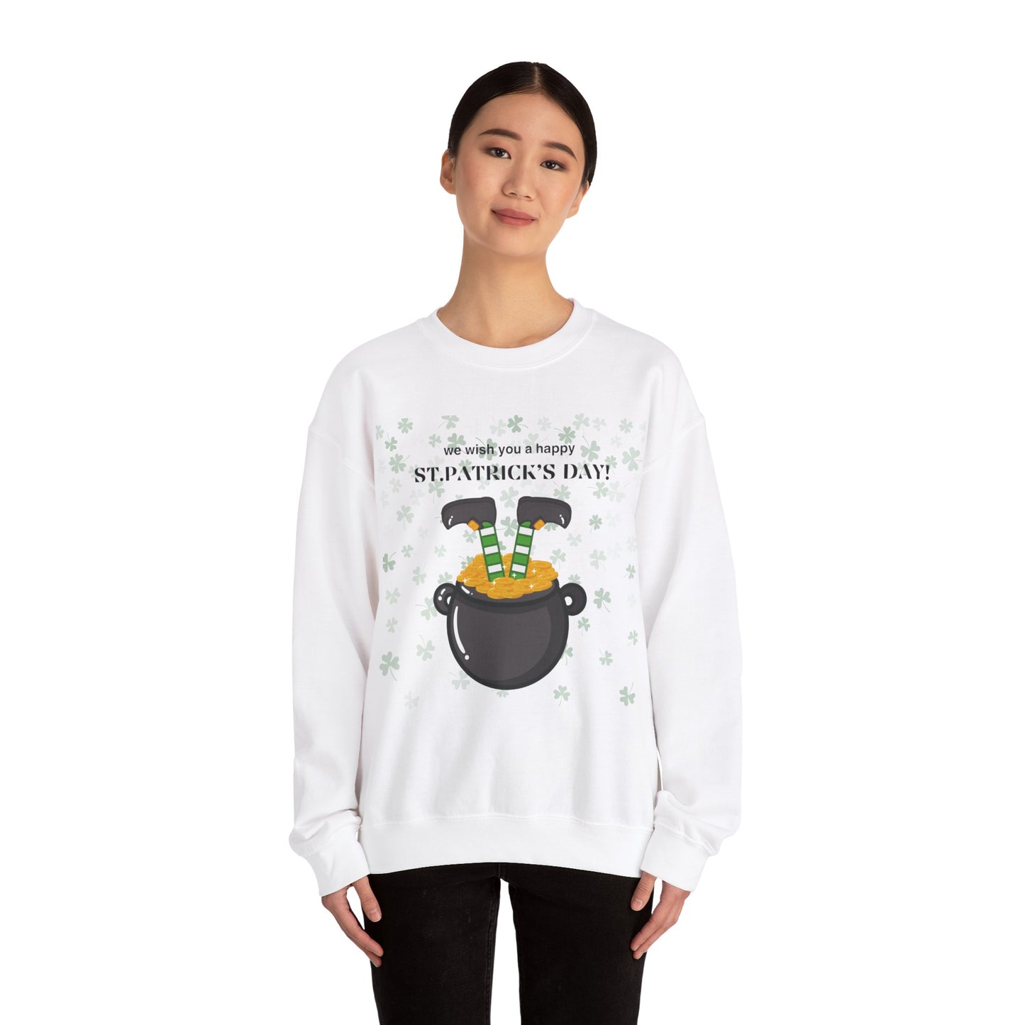 Happy St. Patrick's Day Unisex Heavy Blend™ Crewneck Sweatshirt