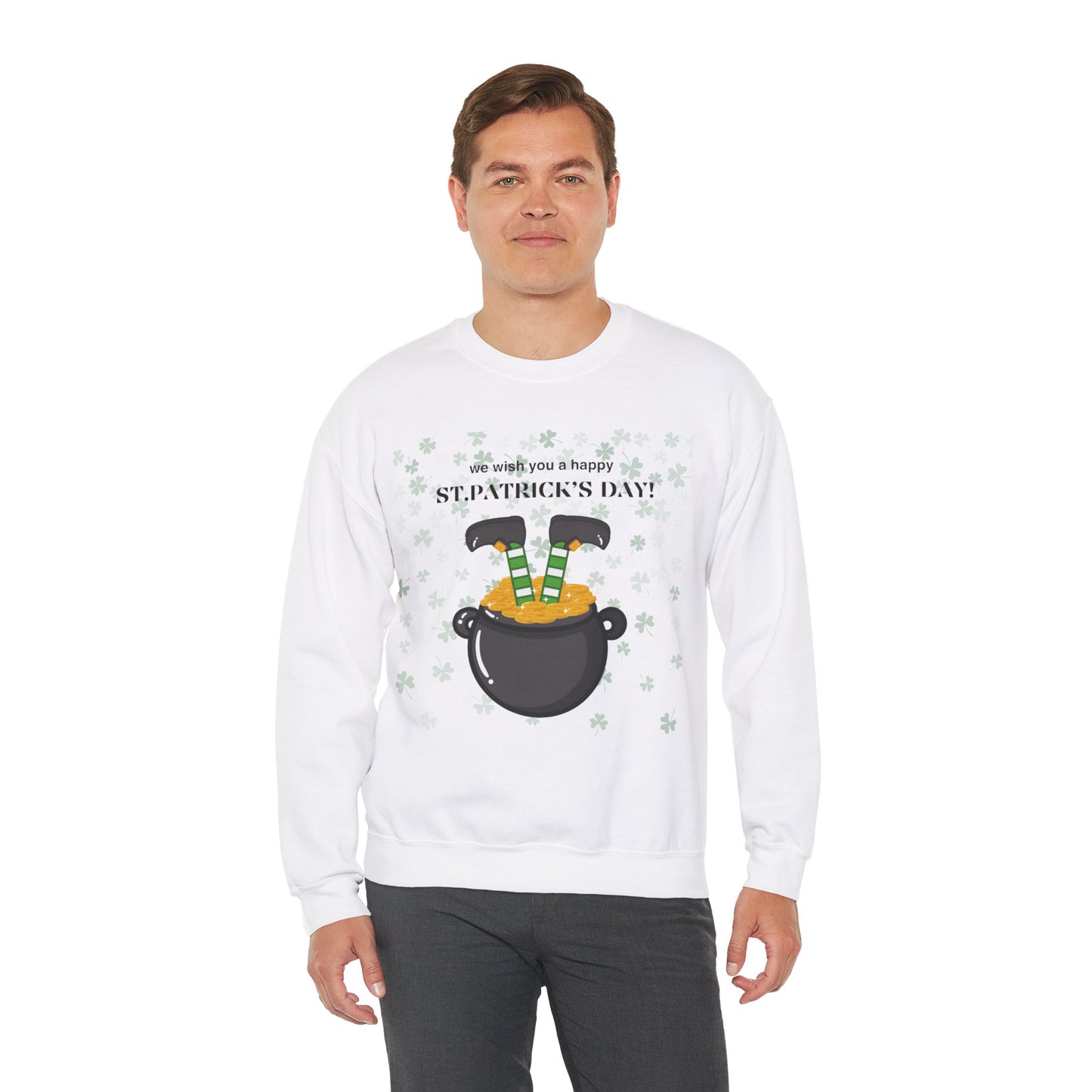 Happy St. Patrick's Day Unisex Heavy Blend™ Crewneck Sweatshirt