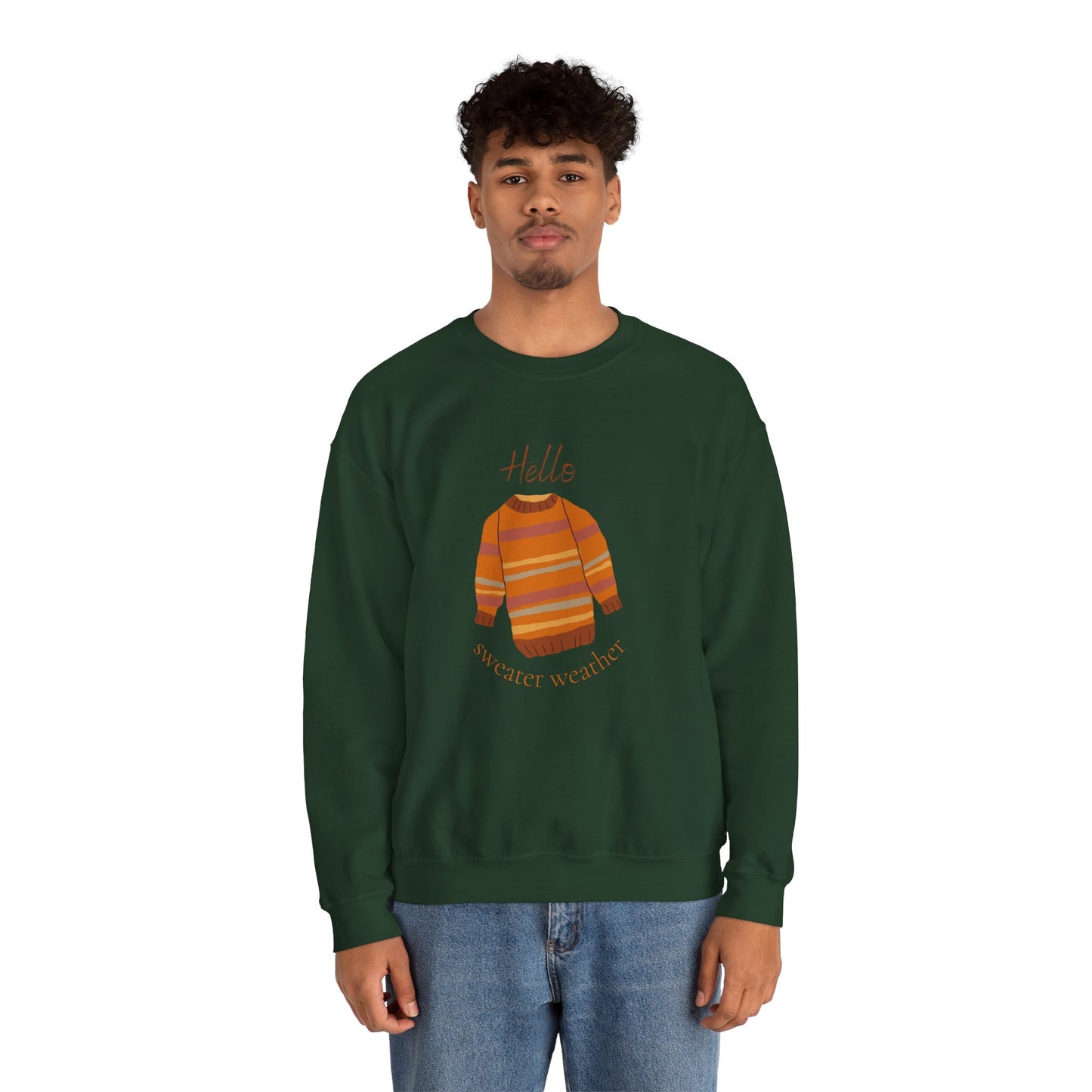Hello Sweater Weather Unisex Heavy Blend™ Crewneck Sweatshirt