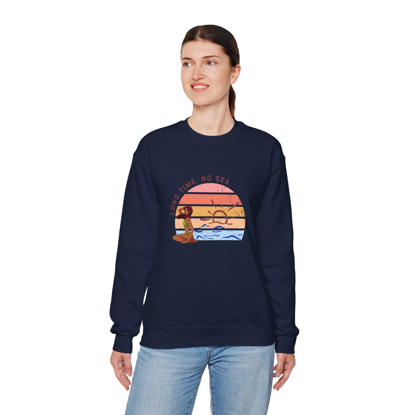 Long Time, No See Women's Heavy Blend™ Crewneck Sweatshirt