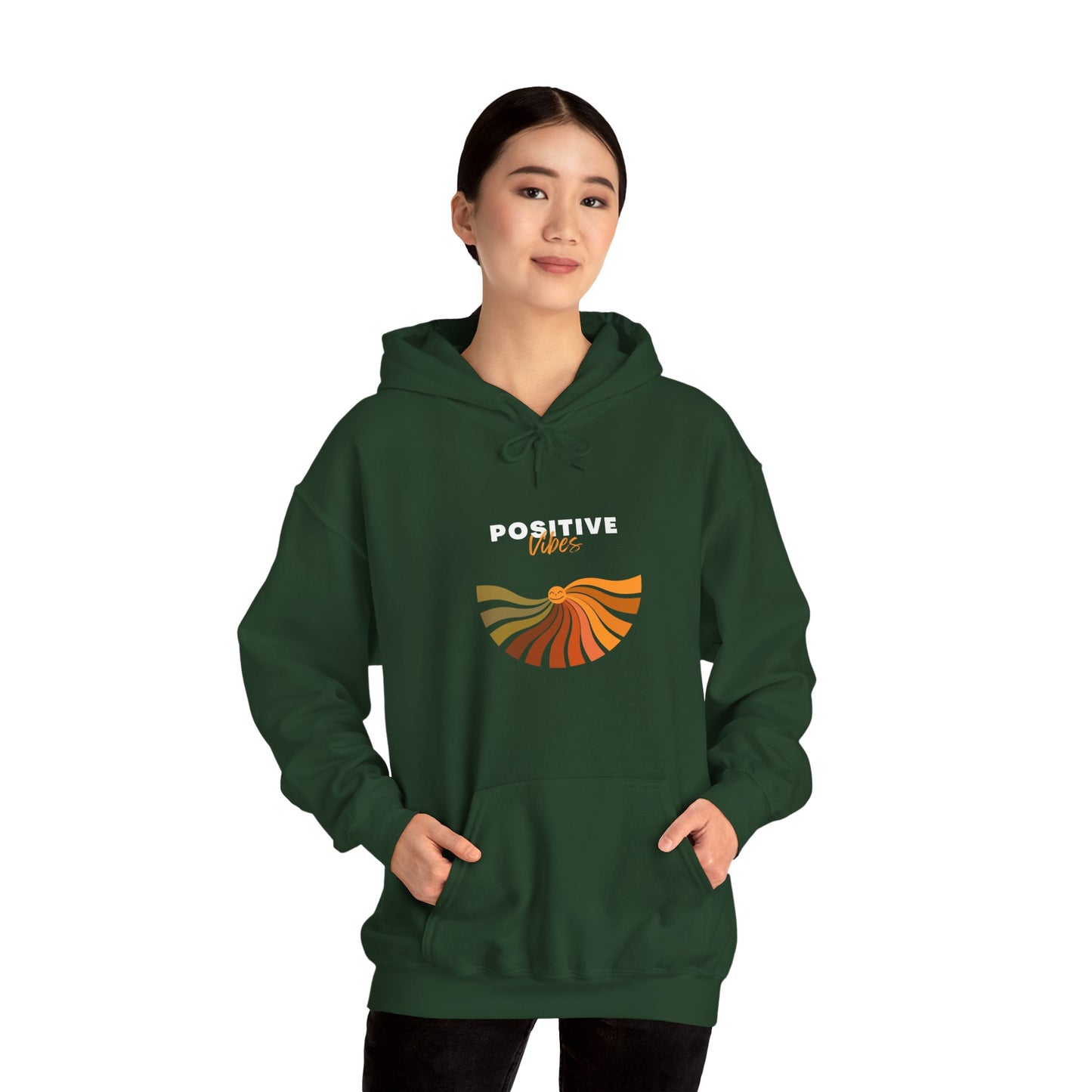 Positive Vibes Unisex Heavy Blend™ Hooded Sweatshirt