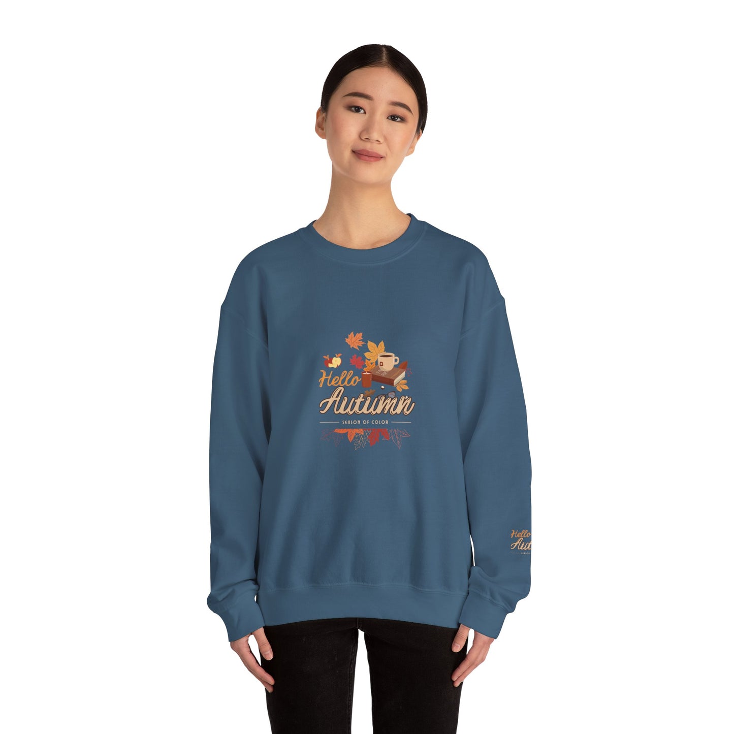 Hello Autumn Season Of Colour Unisex Heavy Blend™ Crewneck Sweatshirt